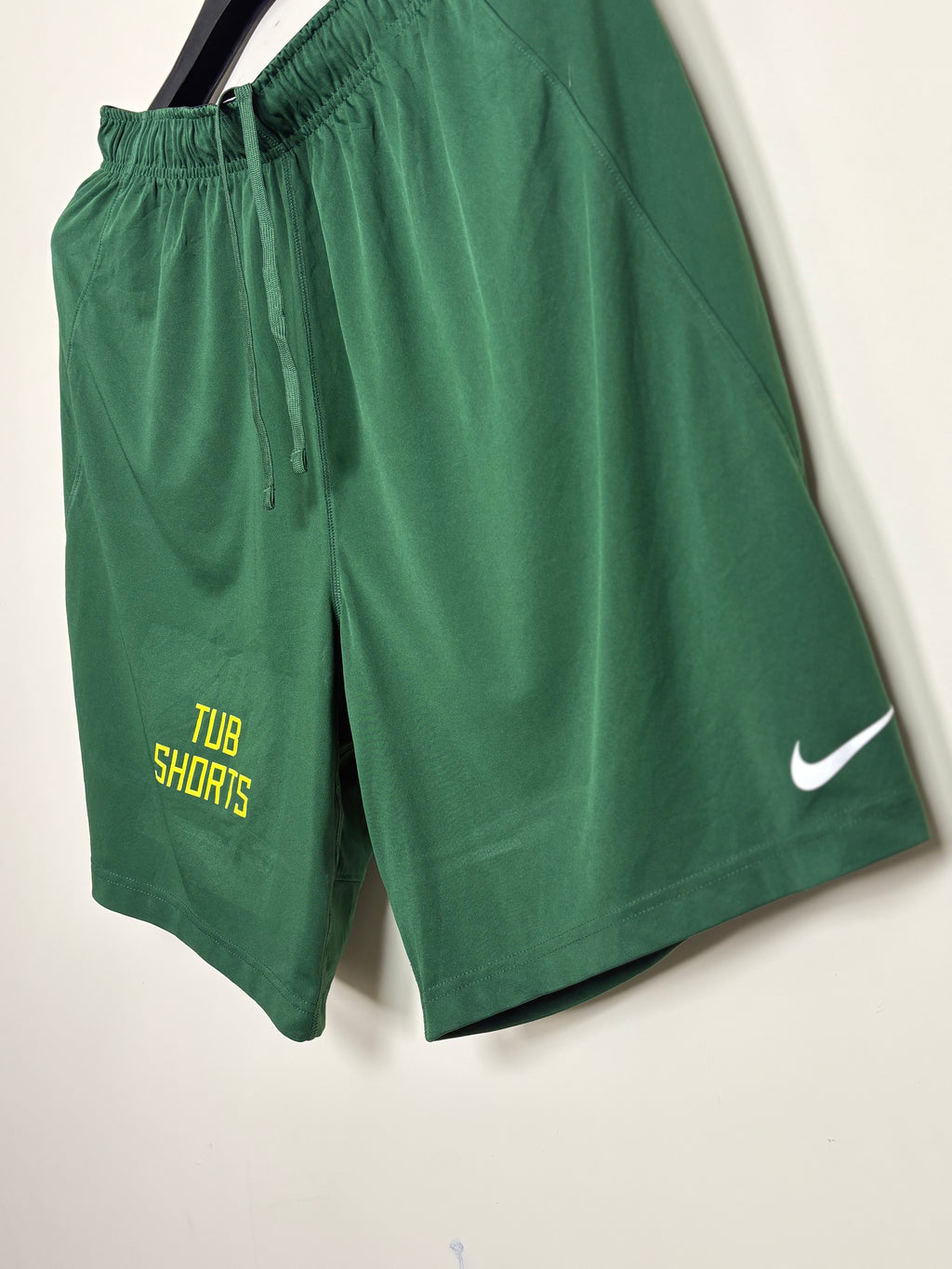 Nike Performance Athletic Training Shorts - Forest Green with "TUB SHORTS" Graphic