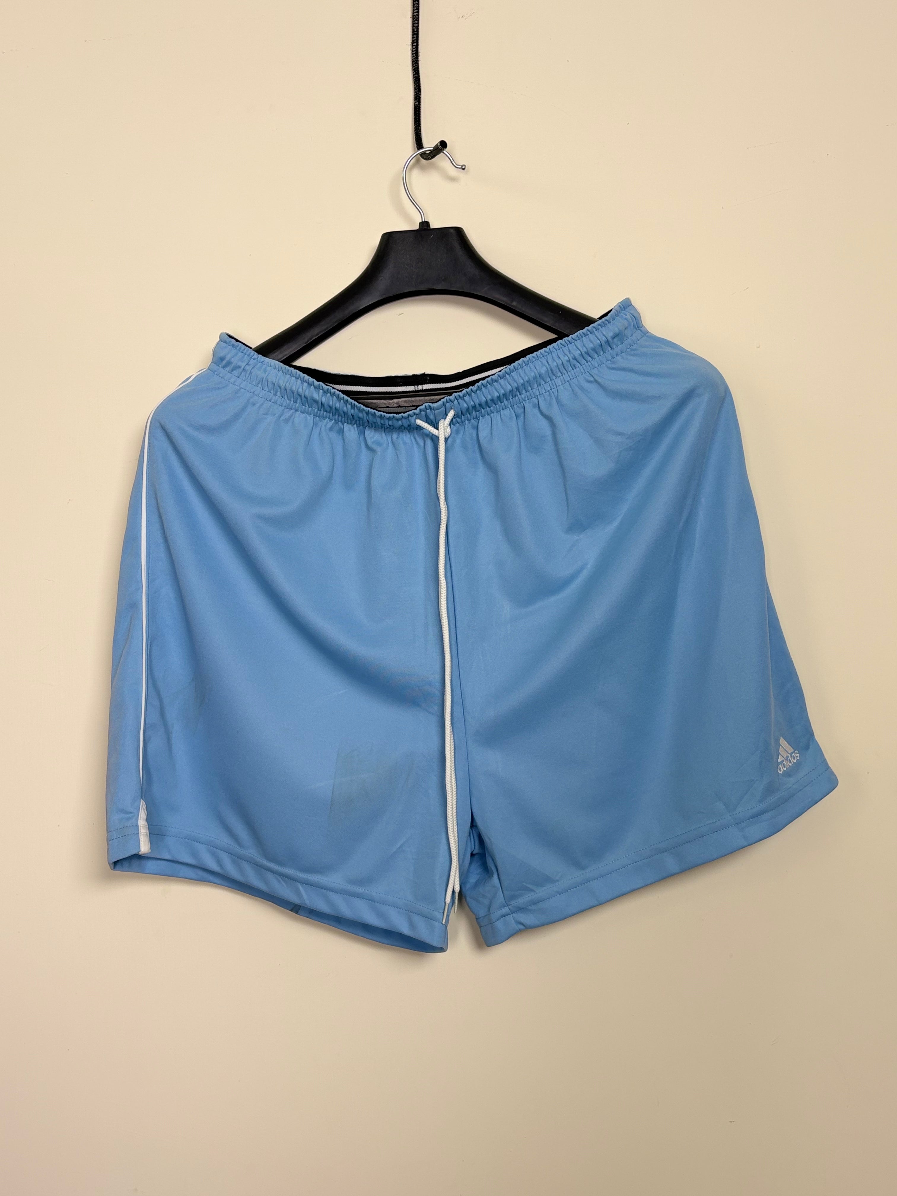 Adidas 3-Stripe Athletic Shorts (Light Blue)