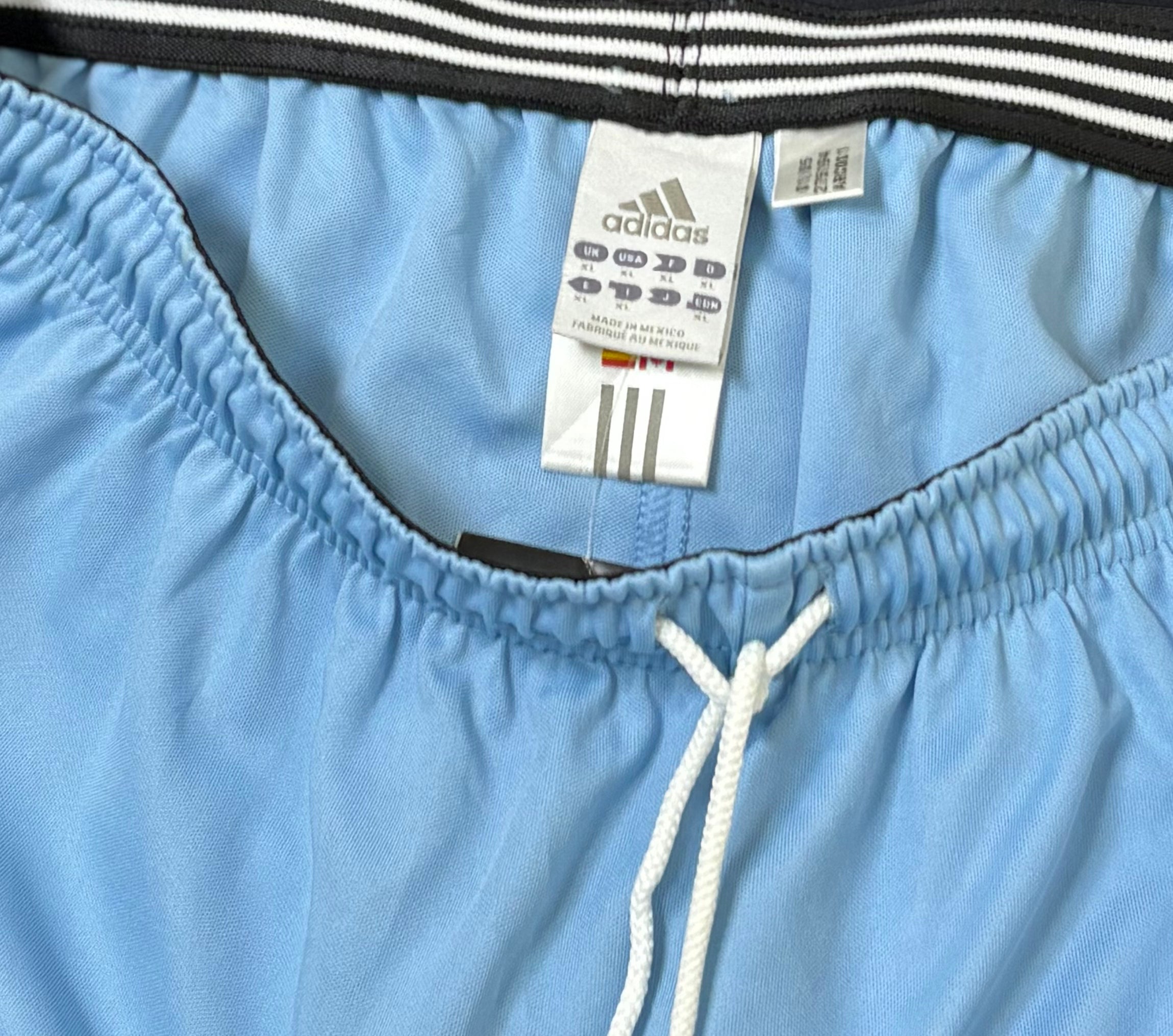 Adidas 3-Stripe Athletic Shorts (Light Blue)