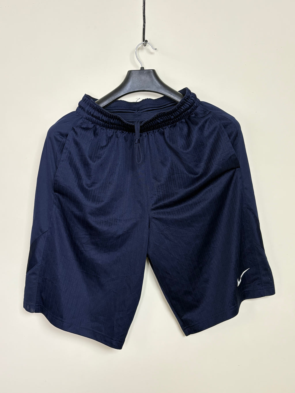 Nike Dri-FIT Performance Training Shorts - Navy Blue with Embroidered Swoosh