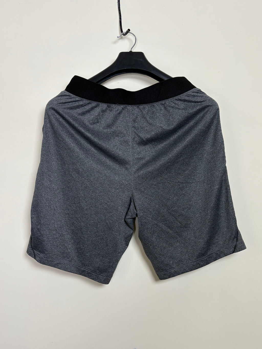 Athletic Works Men's Heathered Performance Shorts - Charcoal Gray with Contrast Stitching