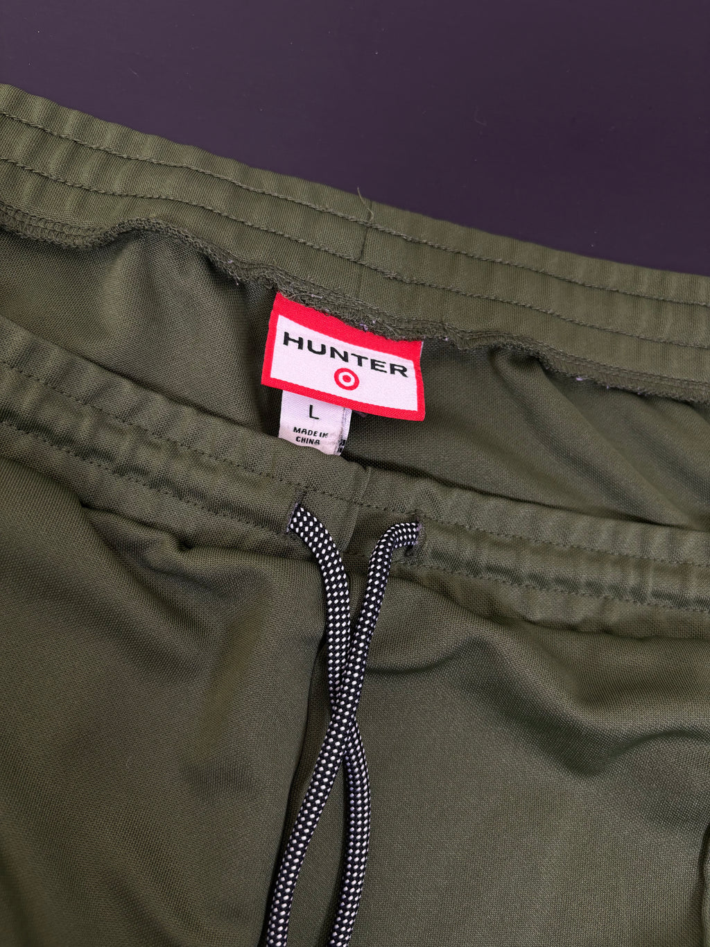 Hunter for Target Men's Performance Shorts - Olive Green Large with Reflective Drawstring