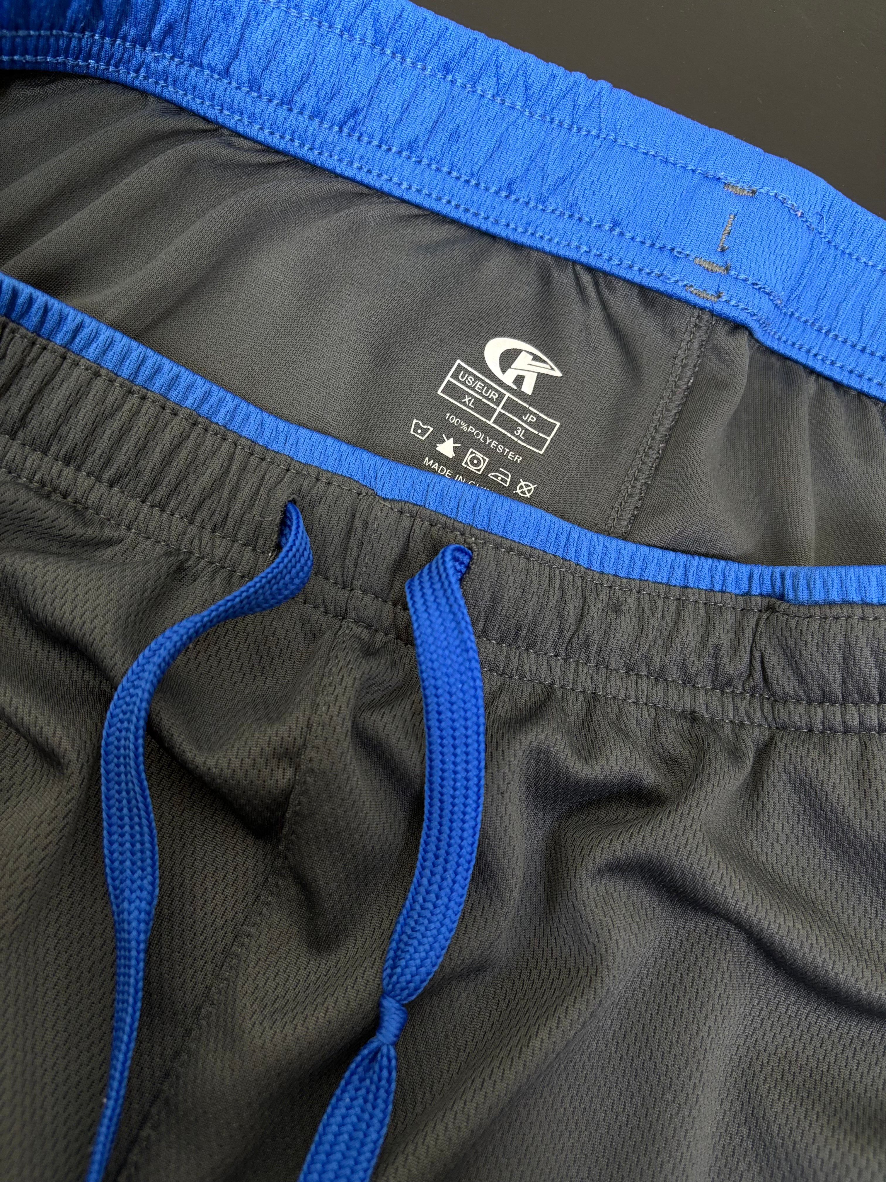 Champion Men's Athletic Training Shorts - Carolina Blue with Side Piping & Signature C Logo