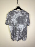 Volcom Men's Stone Logo Graphic T-Shirt - Gray & White Acid Wash / Tie-Dye Finish