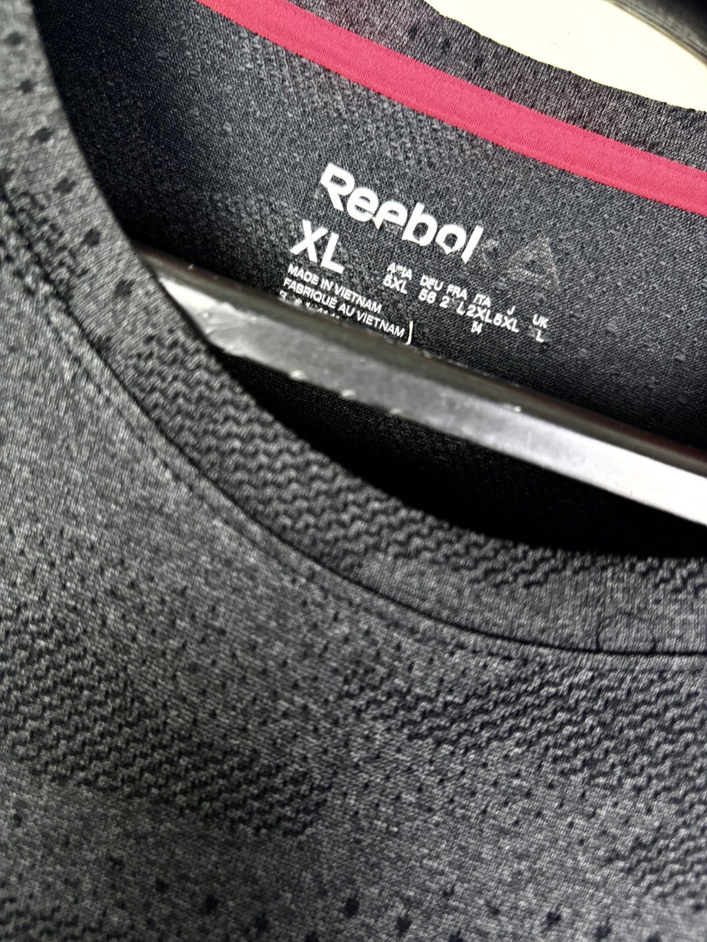 Reebok Men's Speedwick Training Shirt - Gray & Black Camouflage