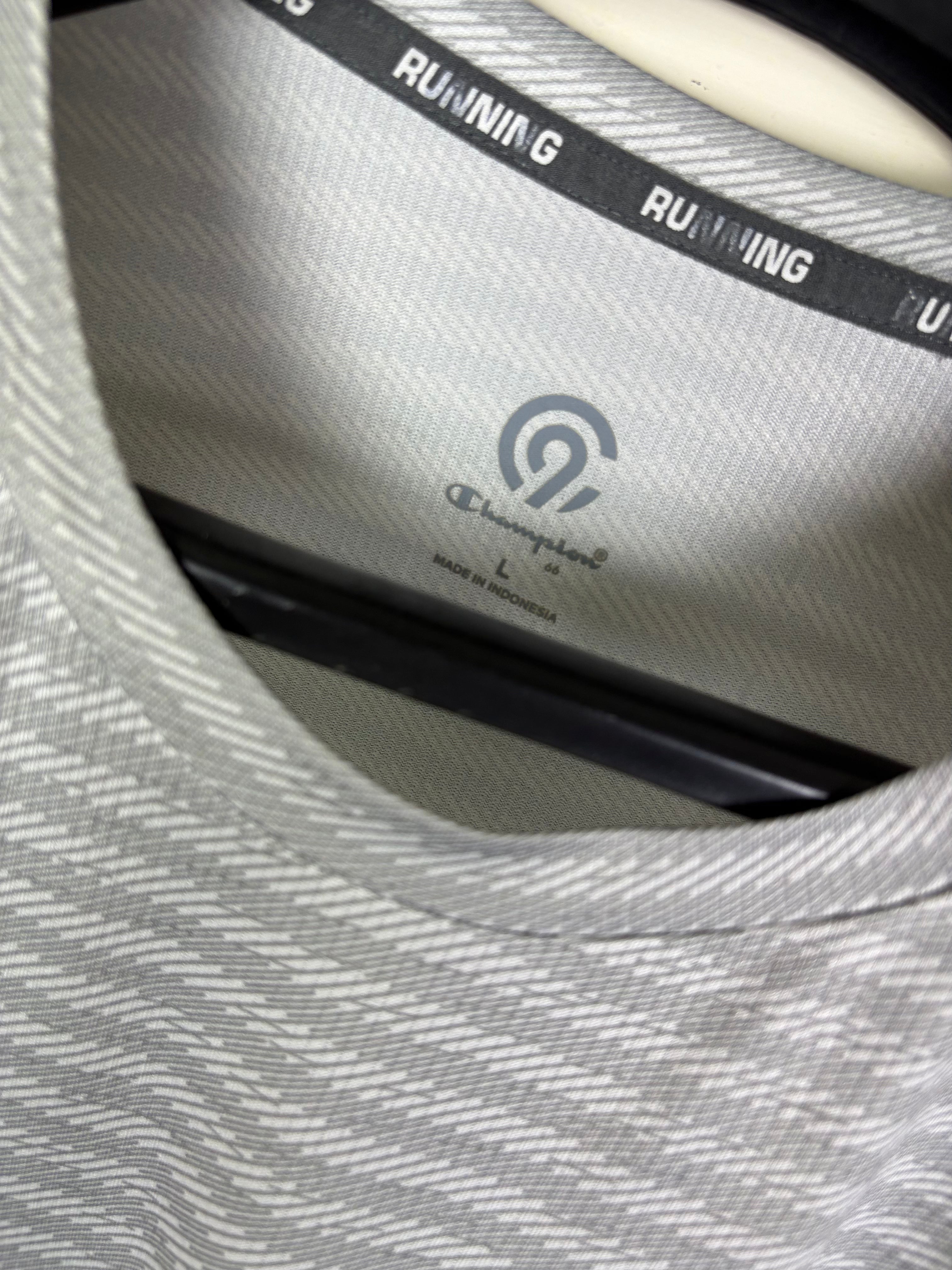 C9 Champion Men's Duo Dry Performance Striped Training T-Shirt - Grey/White