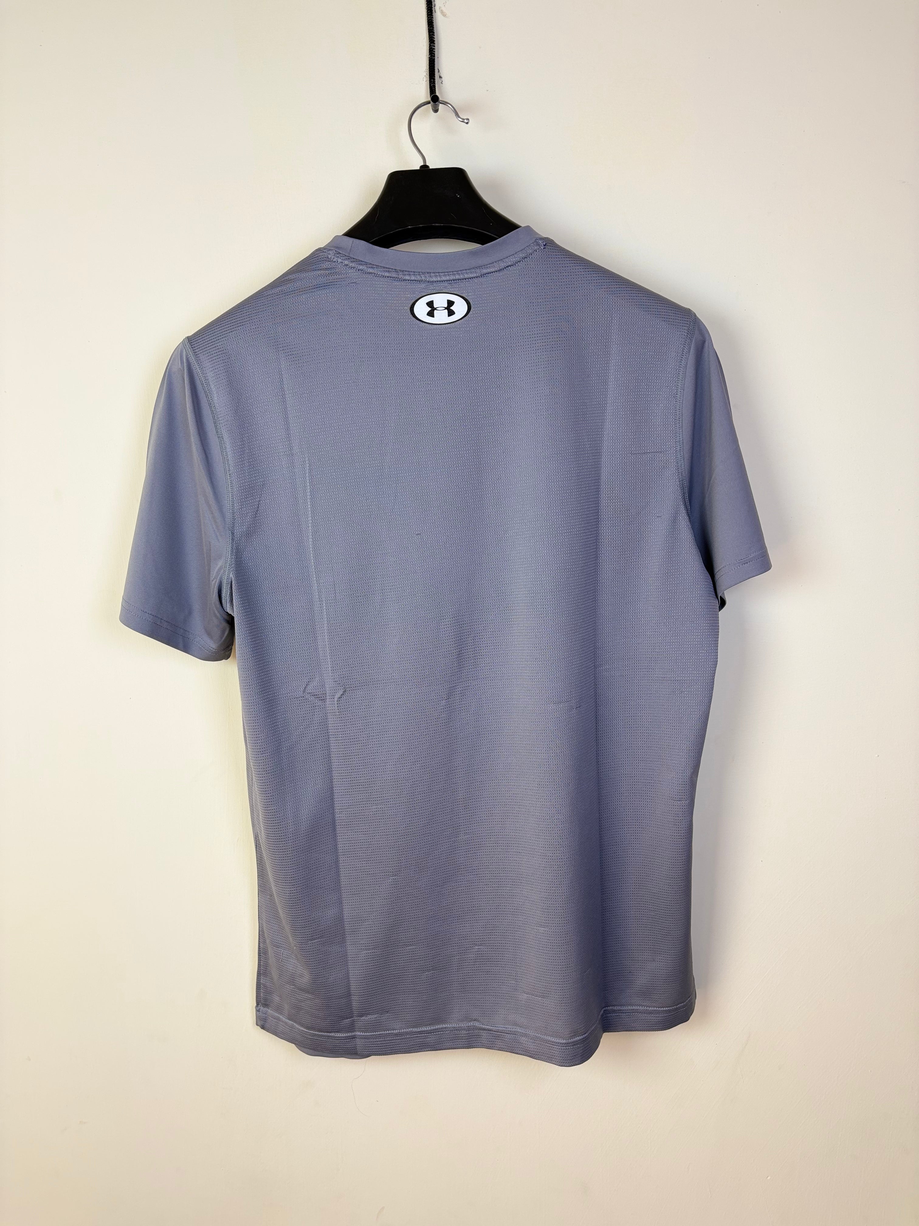 Under Armour Men's HeatGear Fitted Graphic Training Tee - Pitch Grey