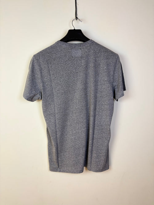 Abercrombie & Fitch Men's Signature Icon V-Neck Tee - Heather Grey