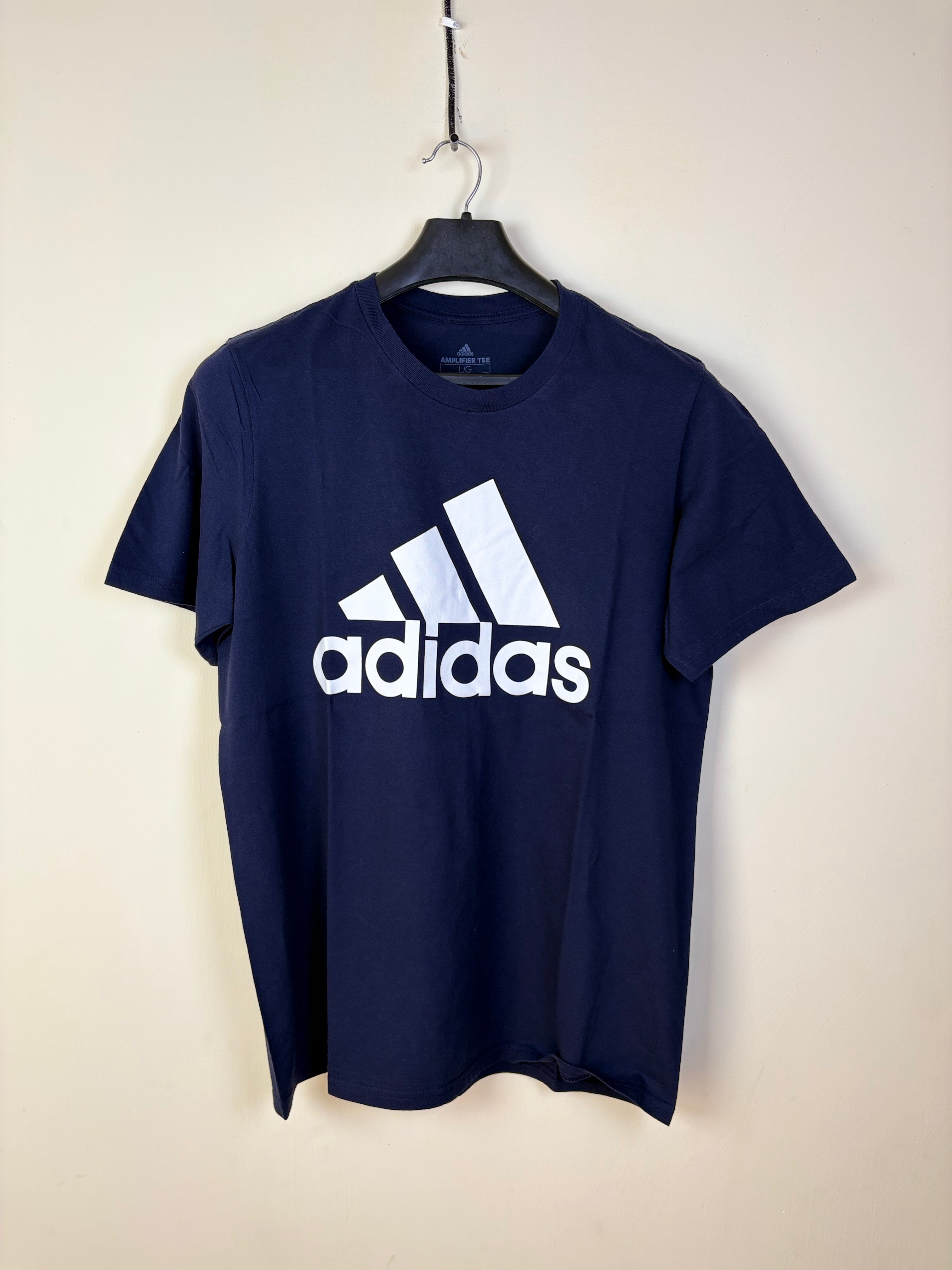 Adidas Men's Amplifier Short Sleeve Graphic Tee - Navy Blue