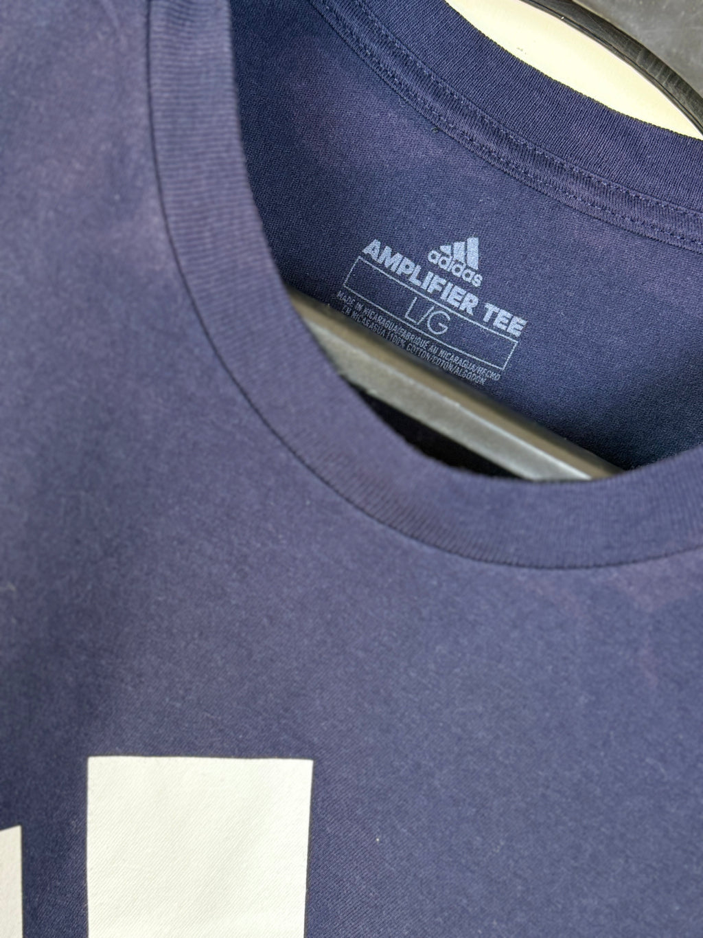 Adidas Men's Amplifier Short Sleeve Graphic Tee - Navy Blue