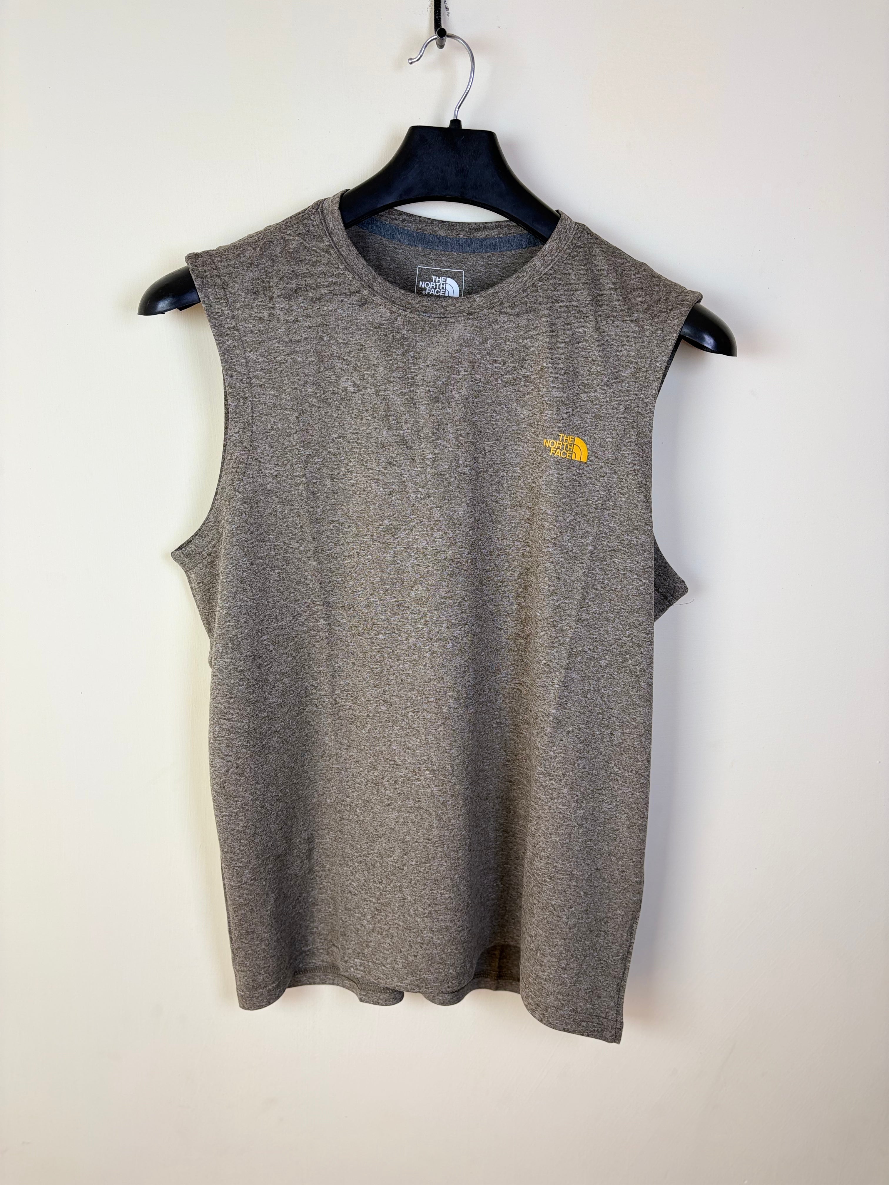 The North Face Men's Heritage Sleeveless Logo Graphic Training Shirt - Heather Grey