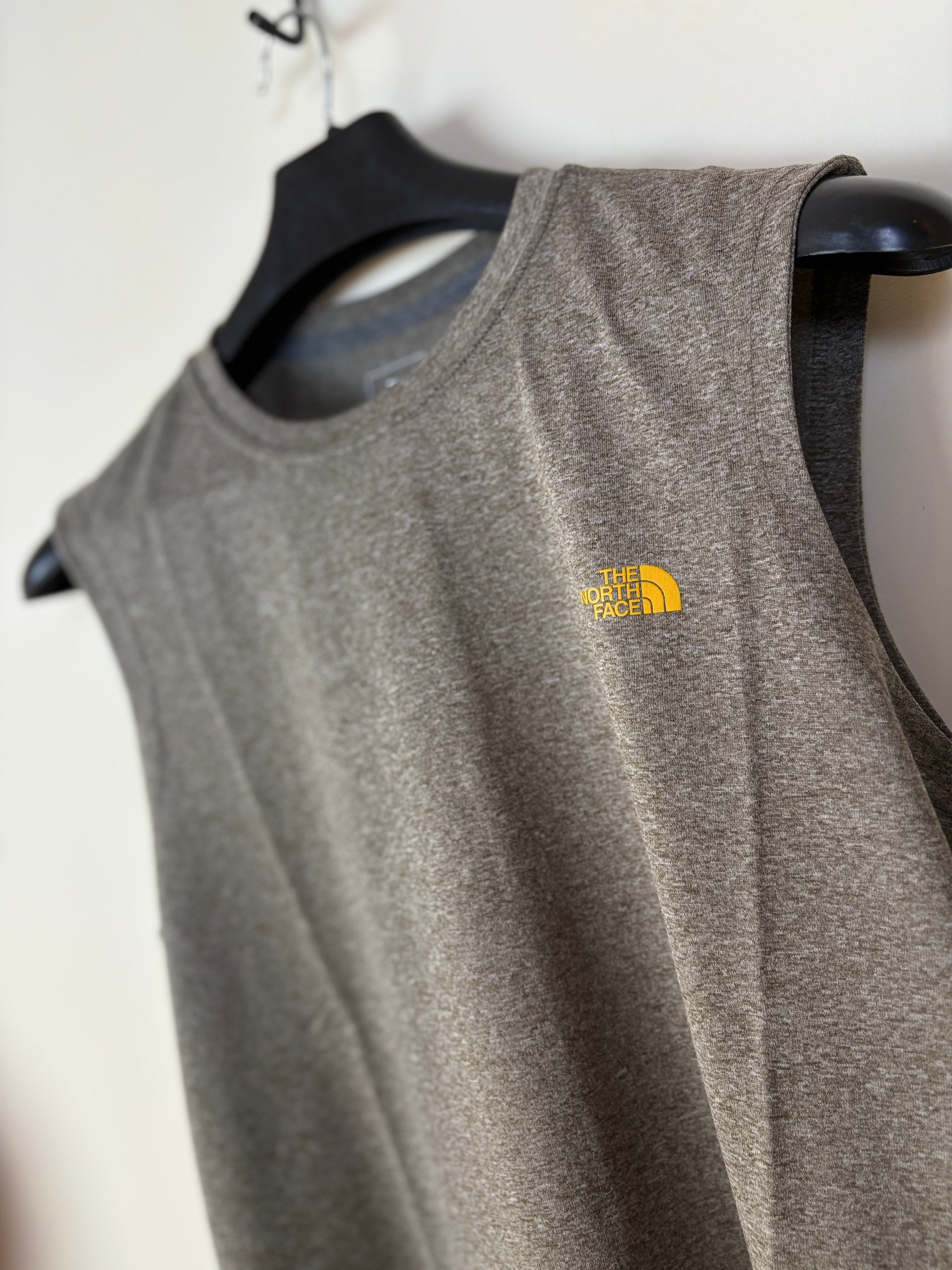 The North Face Men's Heritage Sleeveless Logo Graphic Training Shirt - Heather Grey