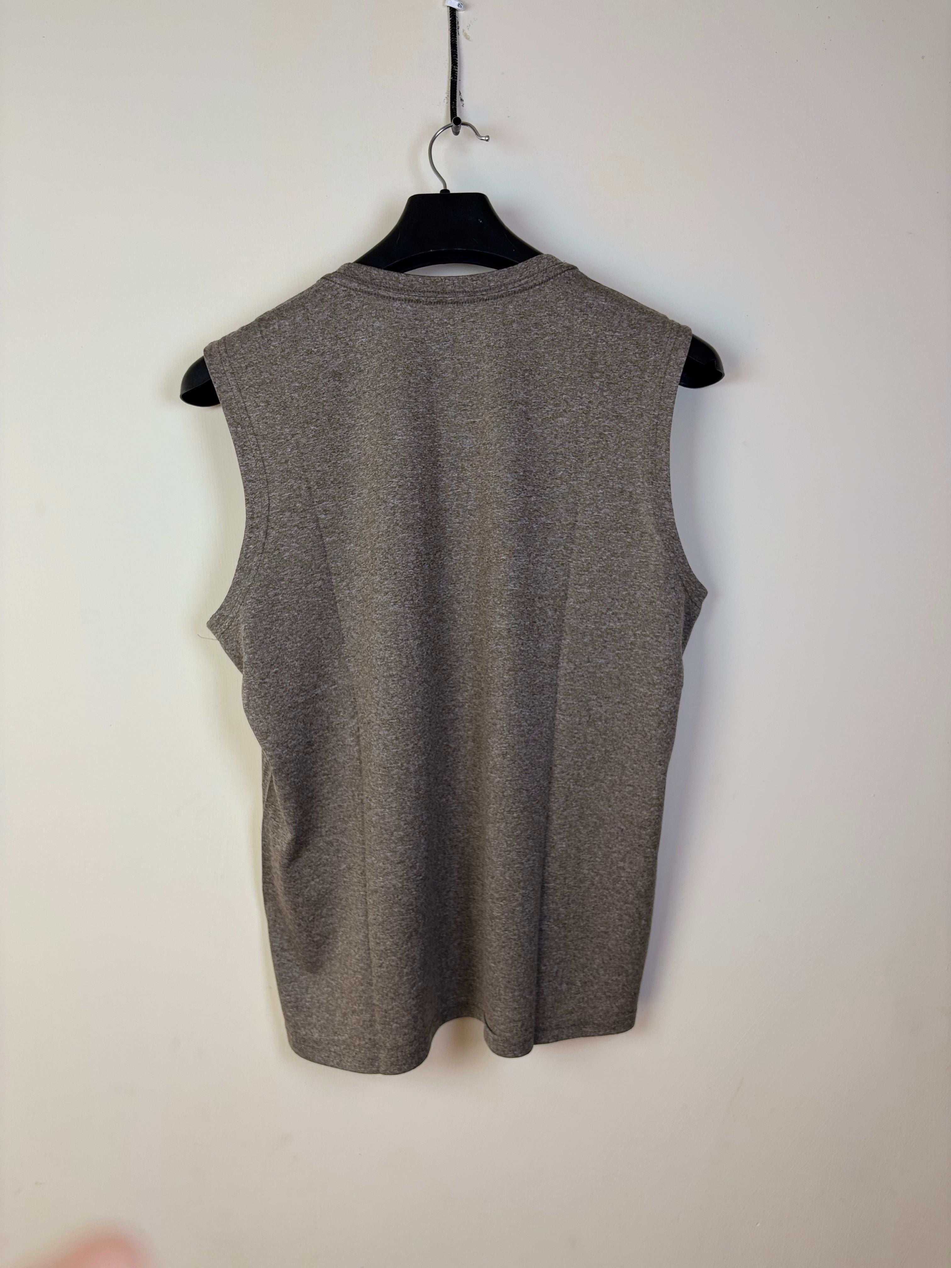 The North Face Men's Heritage Sleeveless Logo Graphic Training Shirt - Heather Grey