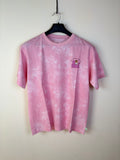 Uniqlo UT Men's Animal Crossing: New Horizons Tom Nook Graphic T-Shirt - Pink Tie-Dye (L)