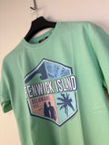 Sunsations Men's Fenwick Island Delaware Graphic Crewneck T-Shirt - Mint Green (L)