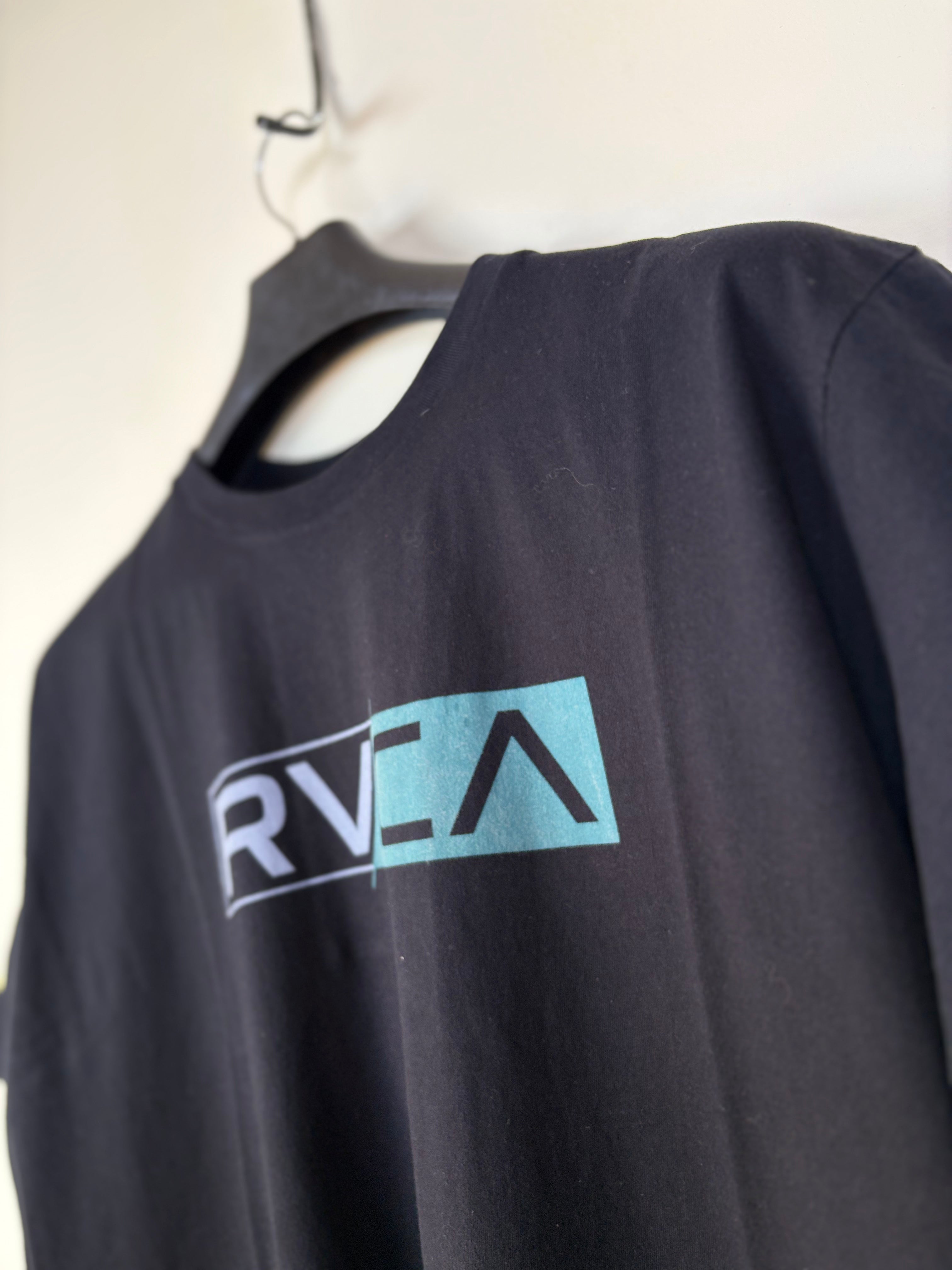 RVCA Men's Split Graphic Regular Fit T-Shirt - Black (XL)