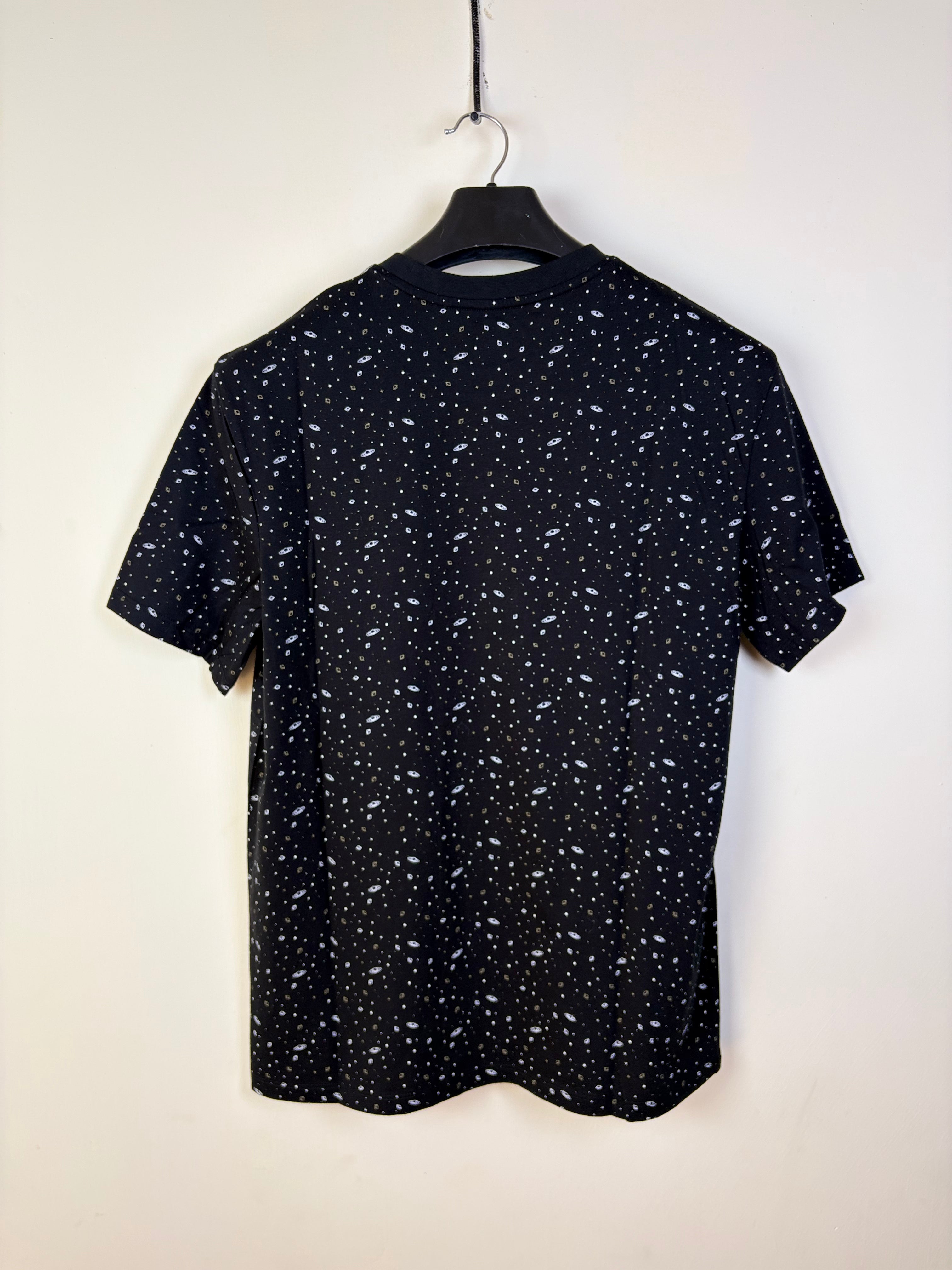 RW&CO Men's Graphic Performance Training T-Shirt - Grey with Planetary Print