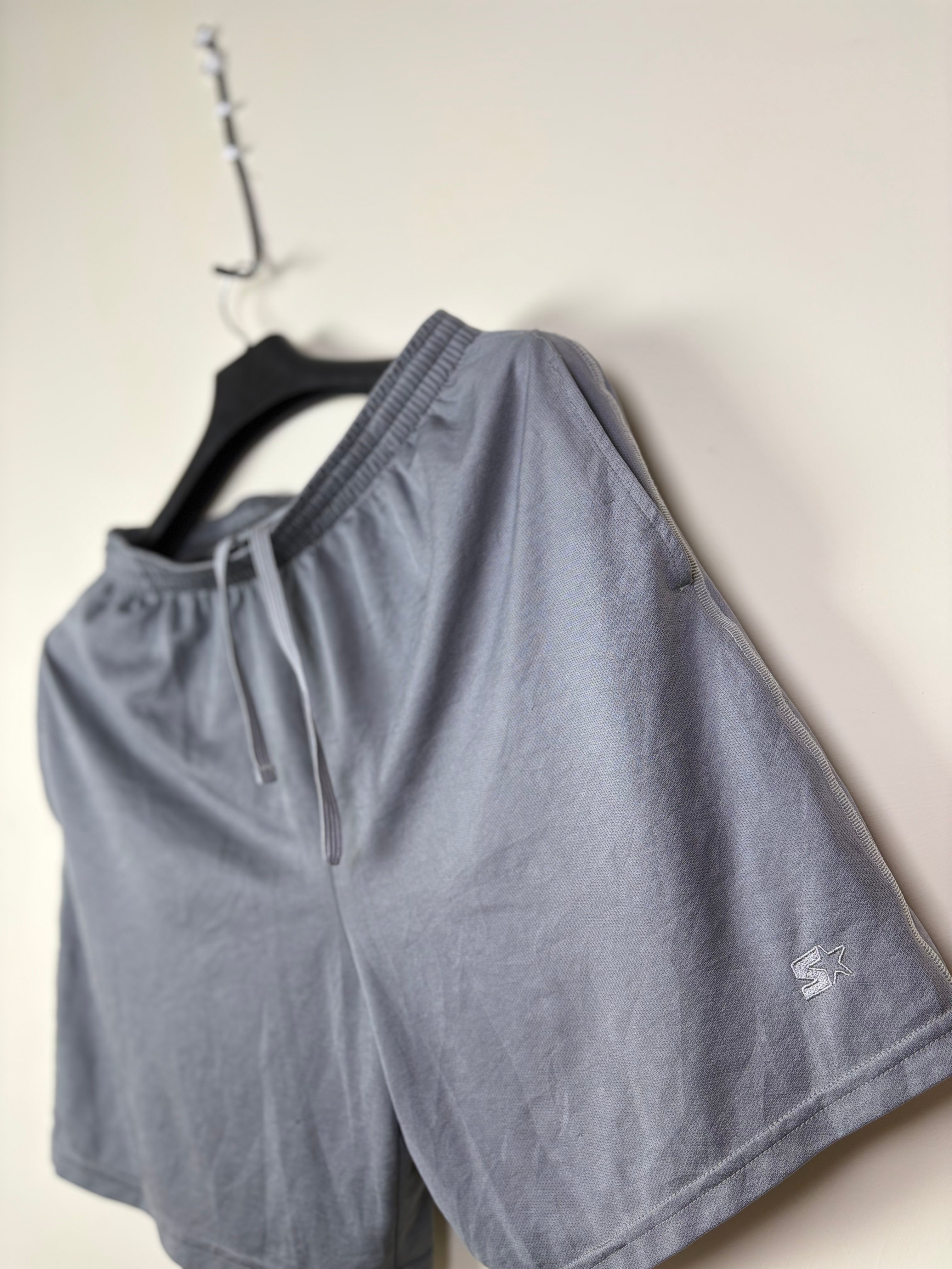 Starter Grey Performance Mesh Athletic Shorts - Men's Size Medium (32-34)