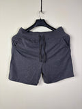 Hanes Men's Charcoal Heather Jersey Cotton Lounge Shorts - Size Medium