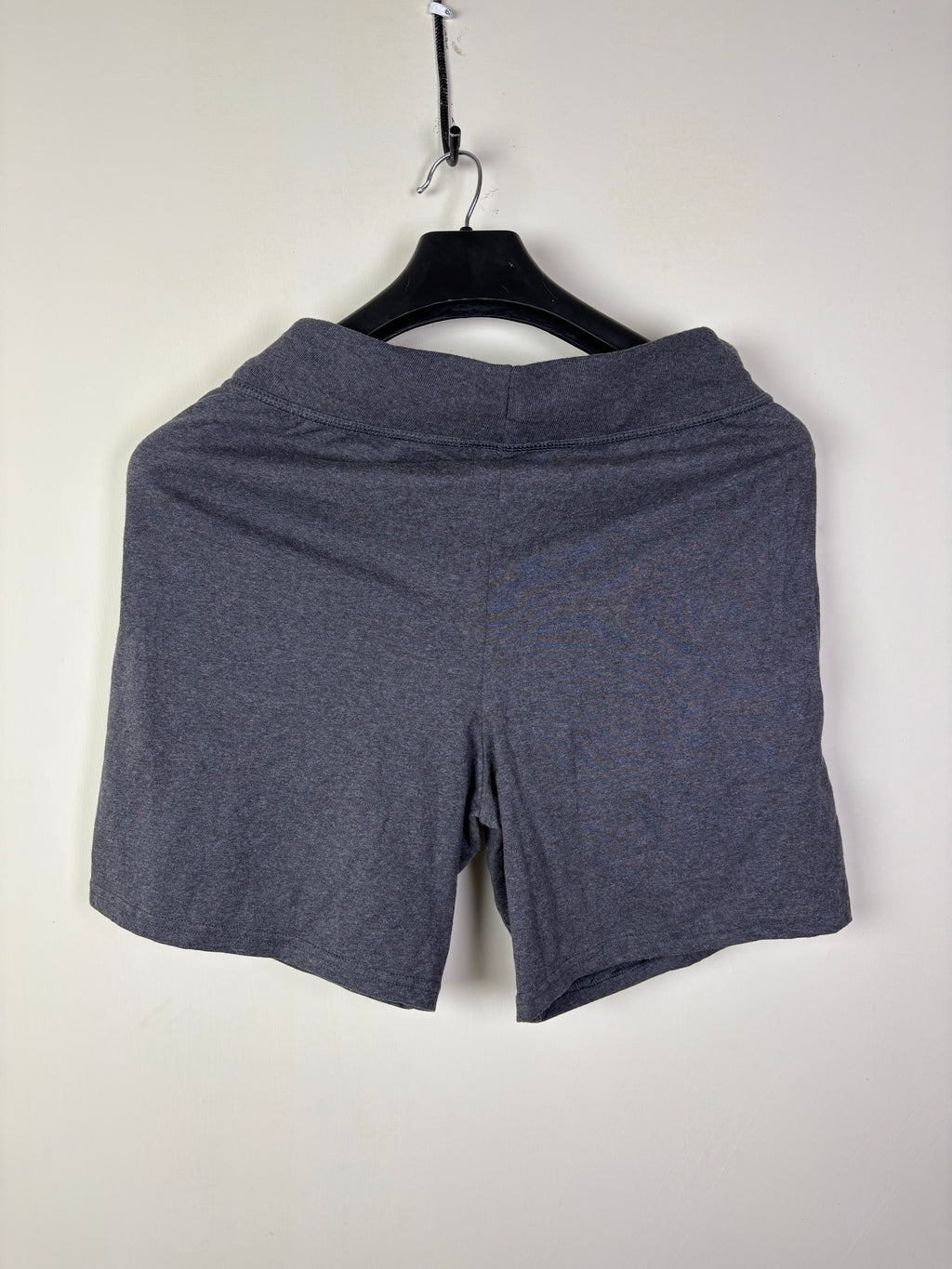 Hanes Men's Charcoal Heather Jersey Cotton Lounge Shorts - Size Medium