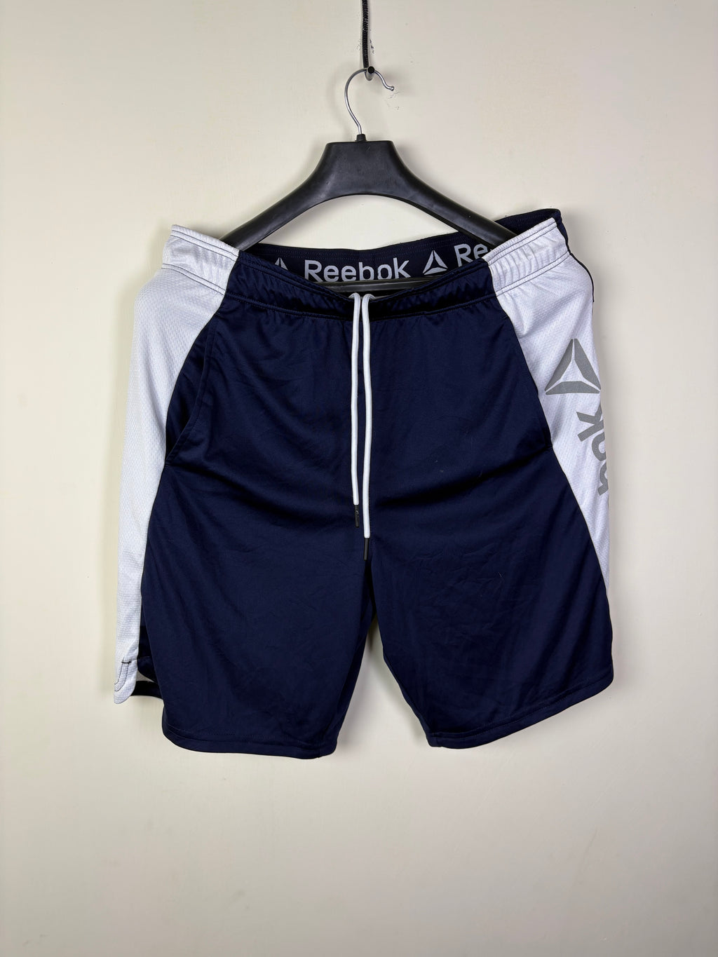 Reebok Men's Performance Athletic Training Shorts - Navy/White