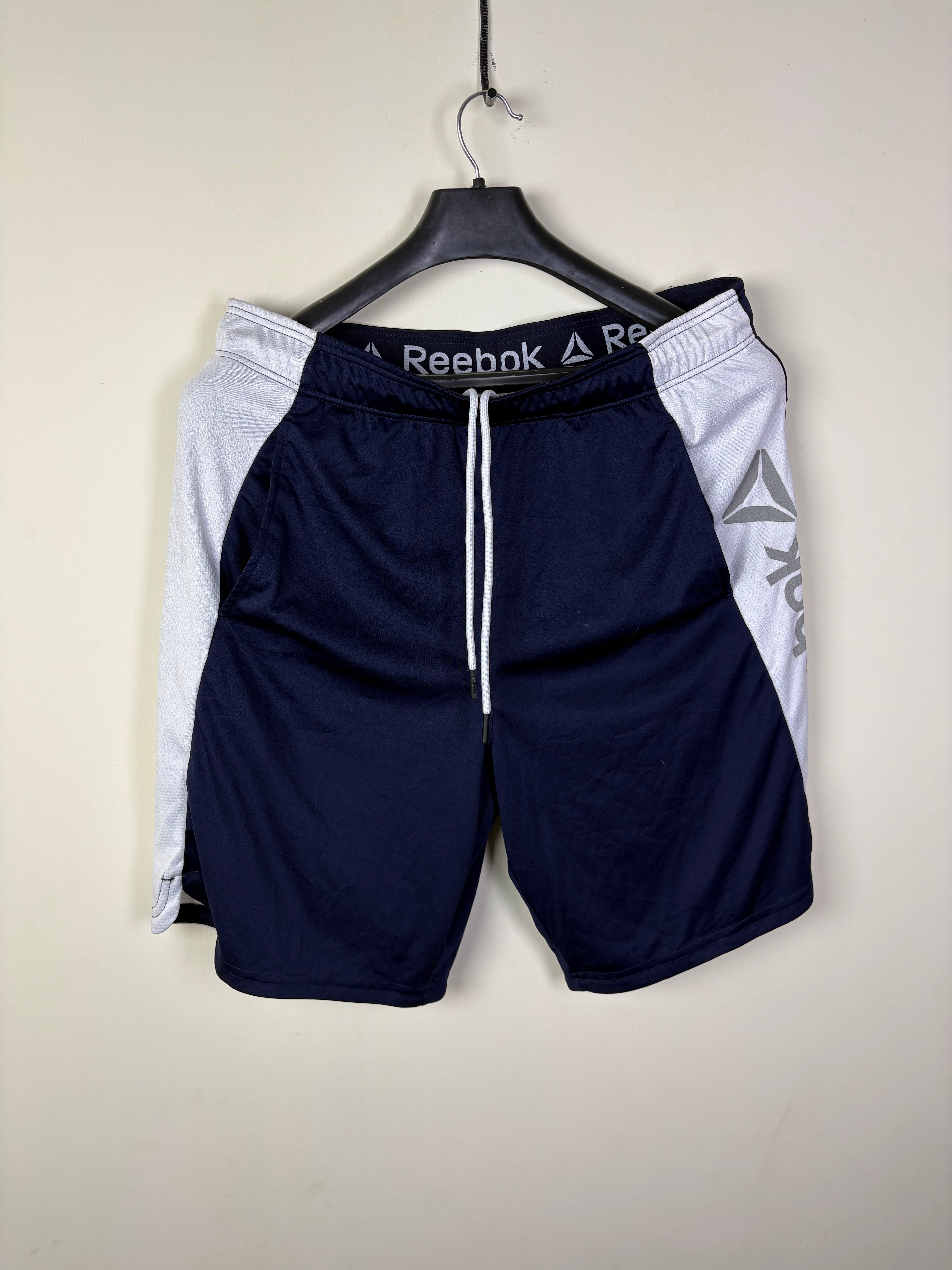 Reebok Men's Performance Athletic Training Shorts - Navy/White
