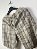 Mountain Ridge Khaki Plaid Casual Shorts - Size Large