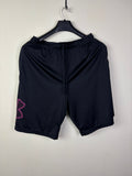 Under Armour HeatGear Loose Fit Training Shorts Black/Pink - Size Large