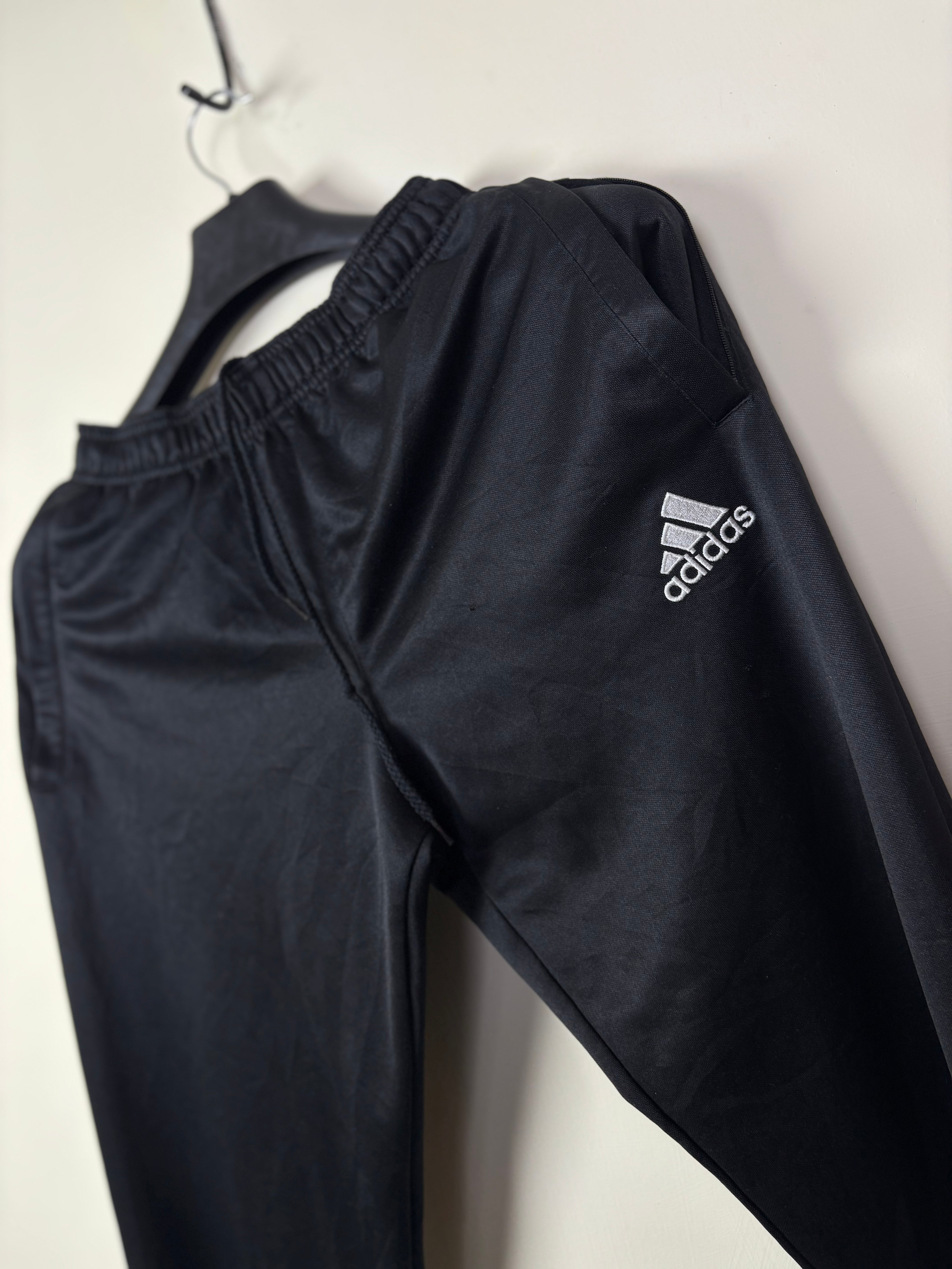 Adidas Men's Climalite Essential Track Pants - Black/White