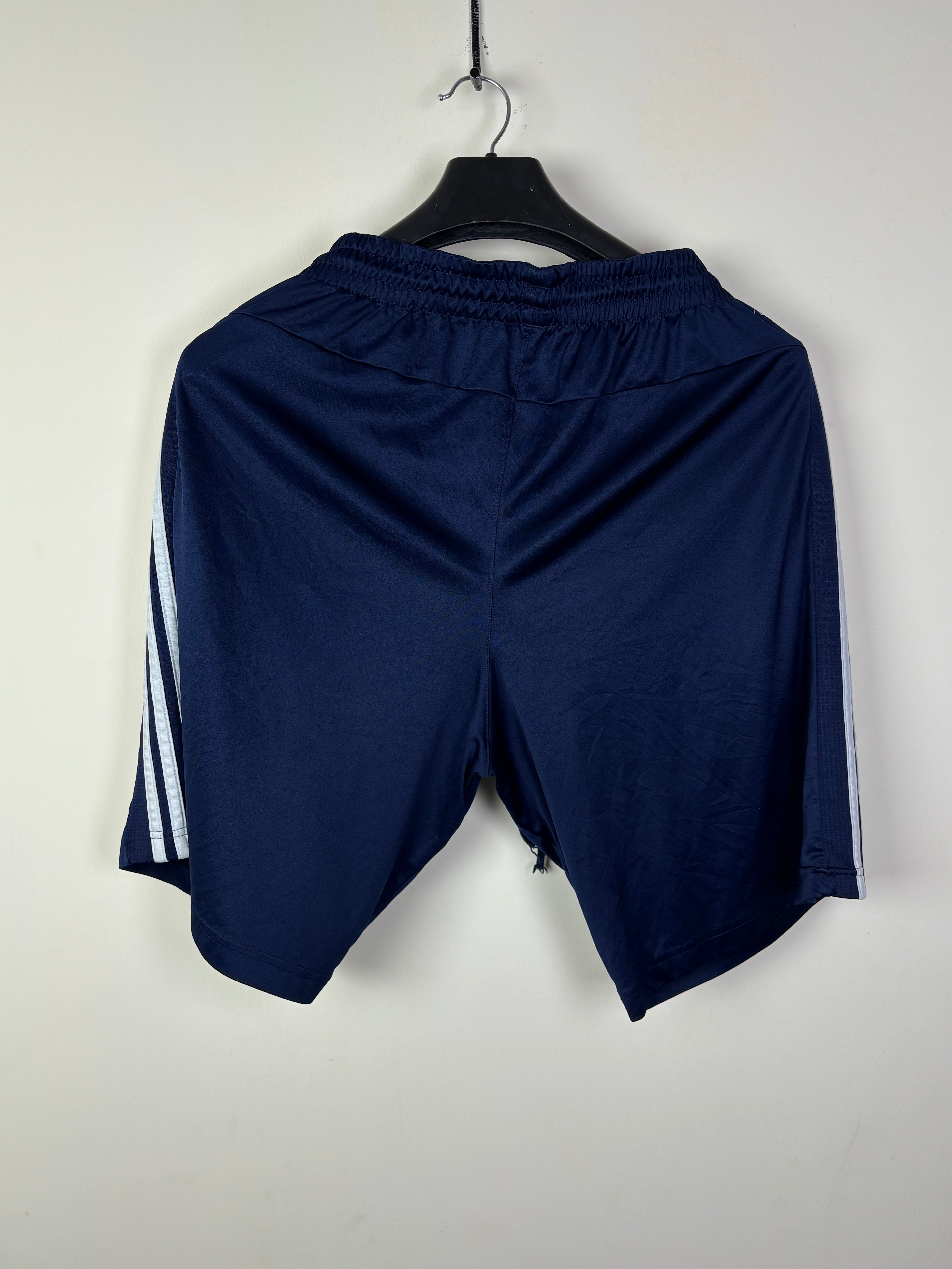 Adidas Climalite Navy Blue 3-Stripes Training Shorts - Size Large