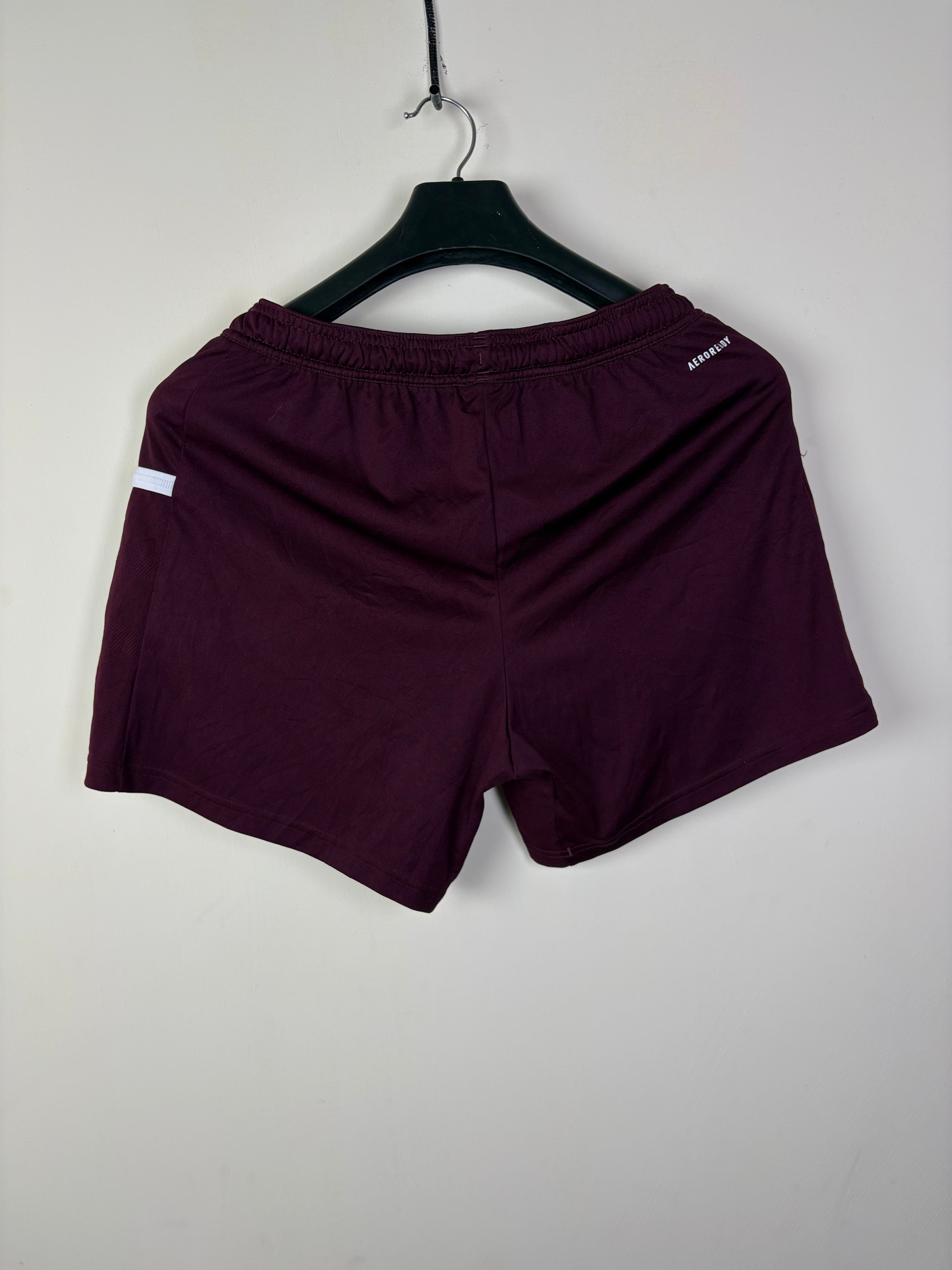 Adidas AEROREADY Maroon Athletic Training Shorts - Size Medium