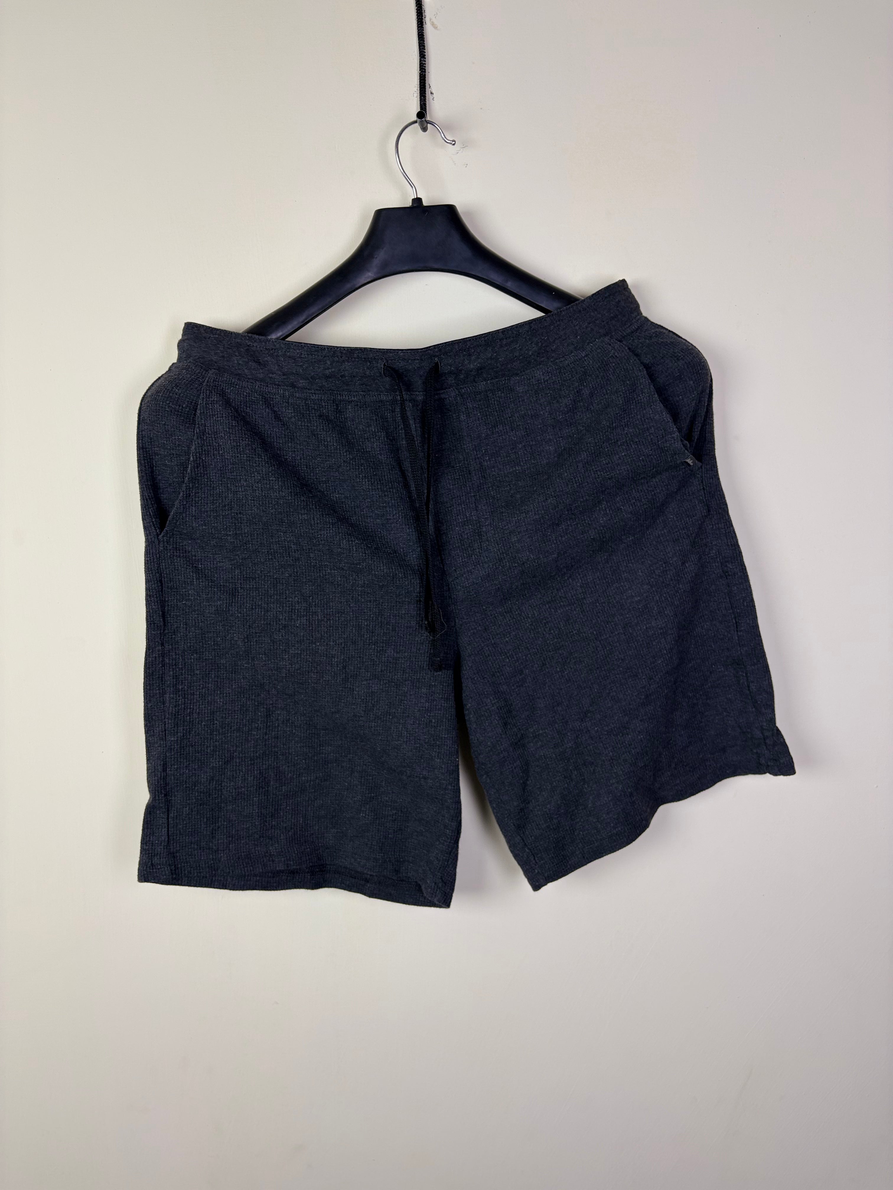 EDELIE Men's Textured Knit Boxer Briefs - Charcoal Grey