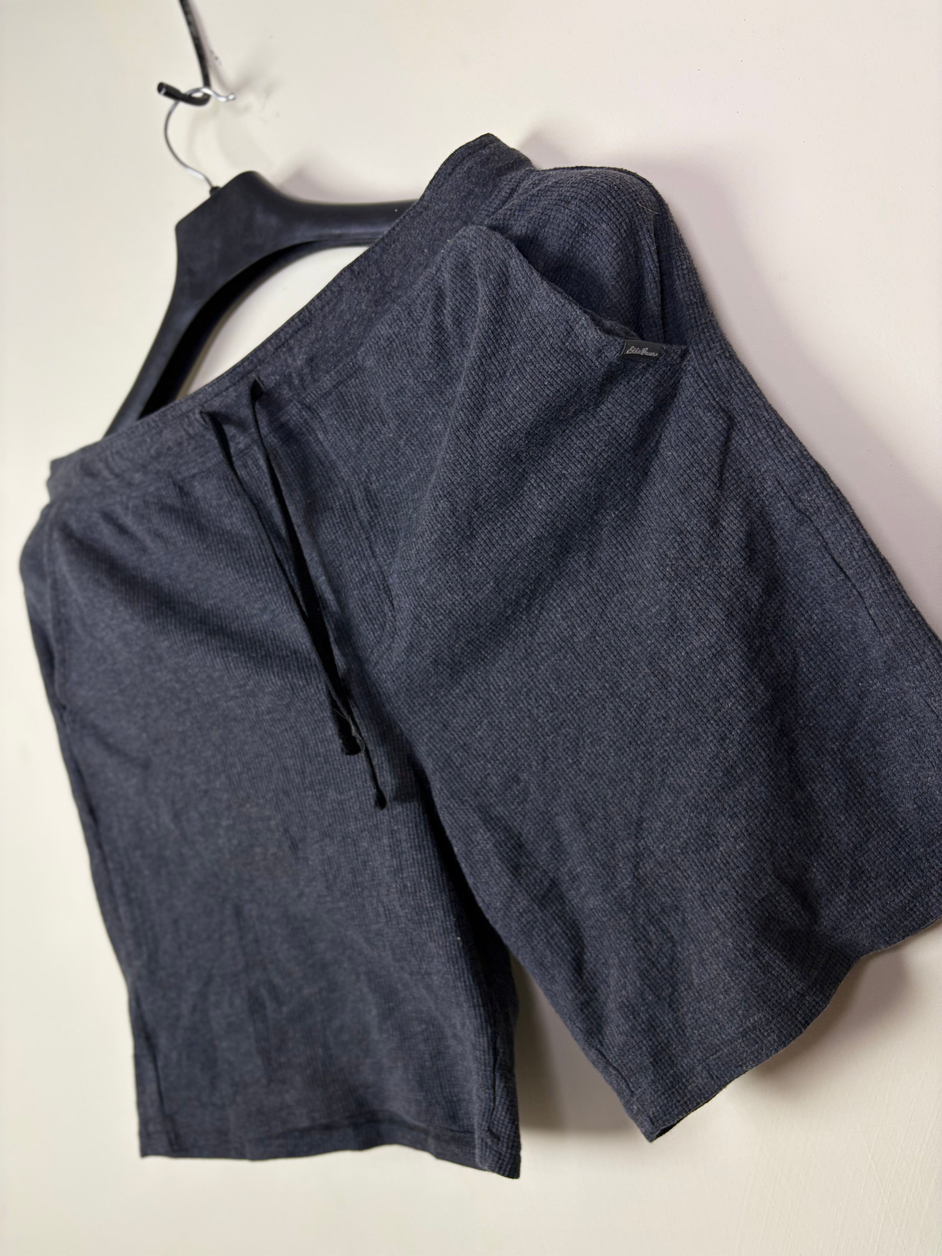 EDELIE Men's Textured Knit Boxer Briefs - Charcoal Grey