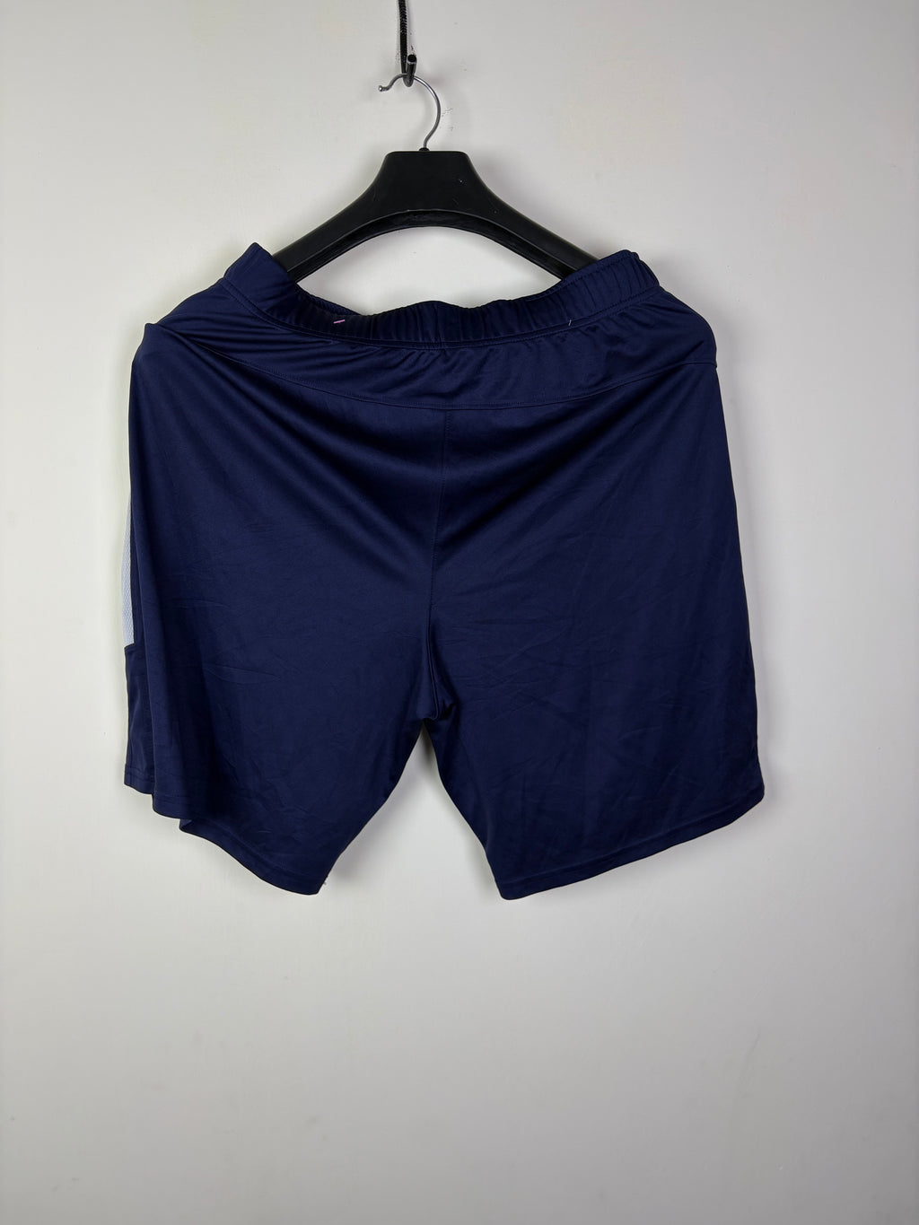 Old Navy Active Men's Go-Dry Mesh-Panel Training Shorts - Navy Blue/Grey