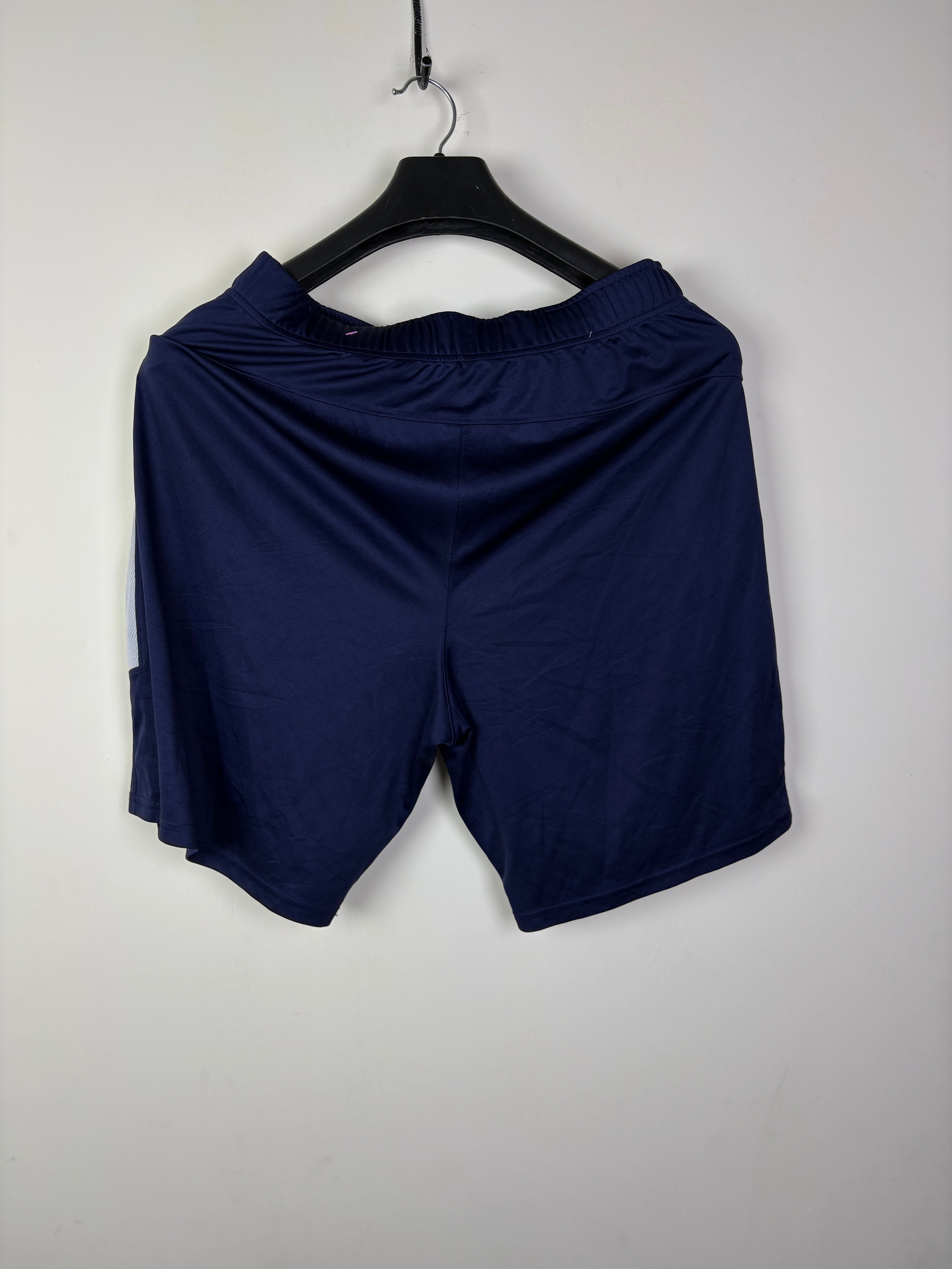 Old Navy Active Men's Go-Dry Mesh-Panel Training Shorts - Navy Blue/Grey