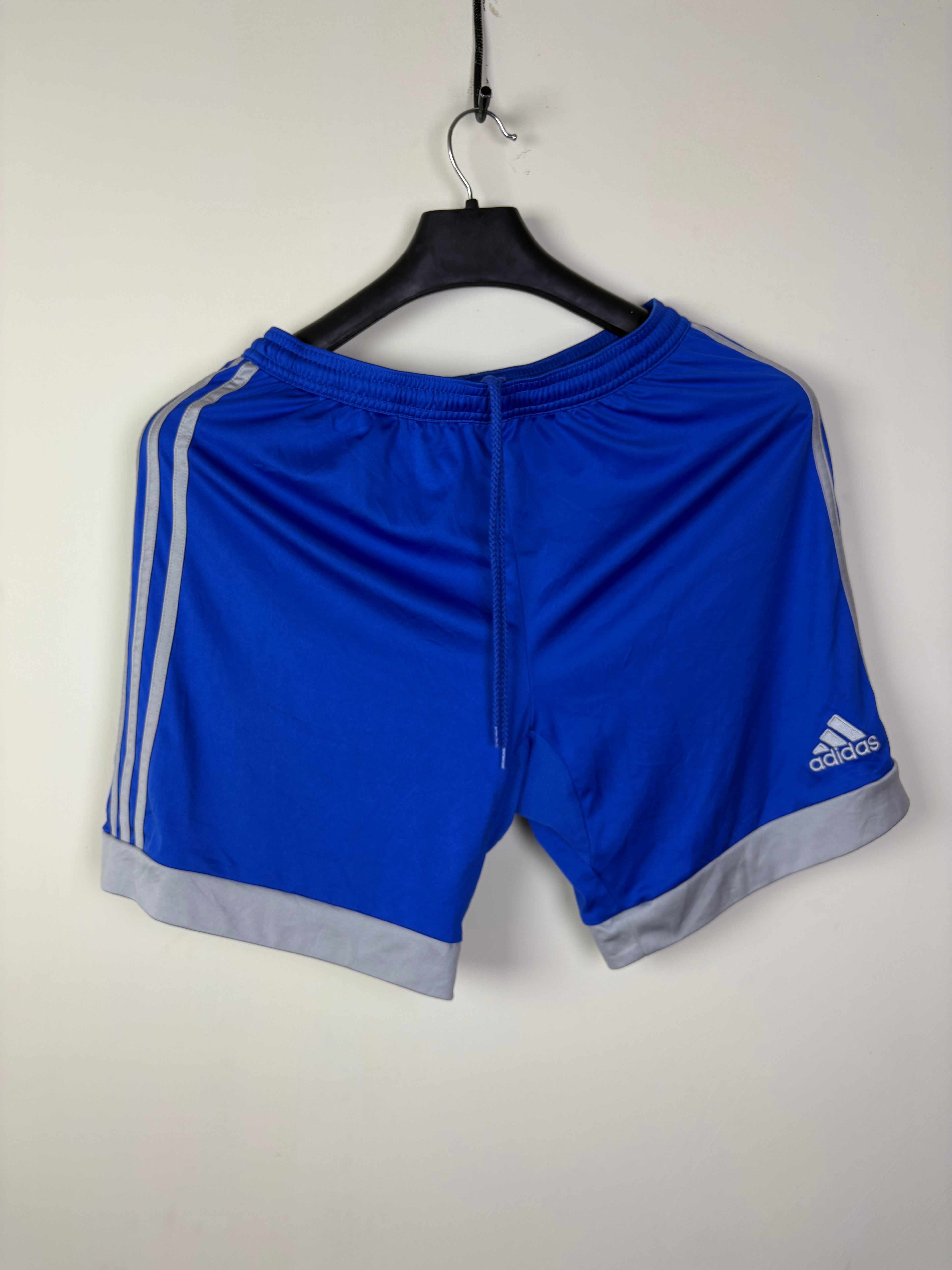 Adidas Men's Climacool 3-Stripe Knit Training Shorts - Royal Blue & Grey
