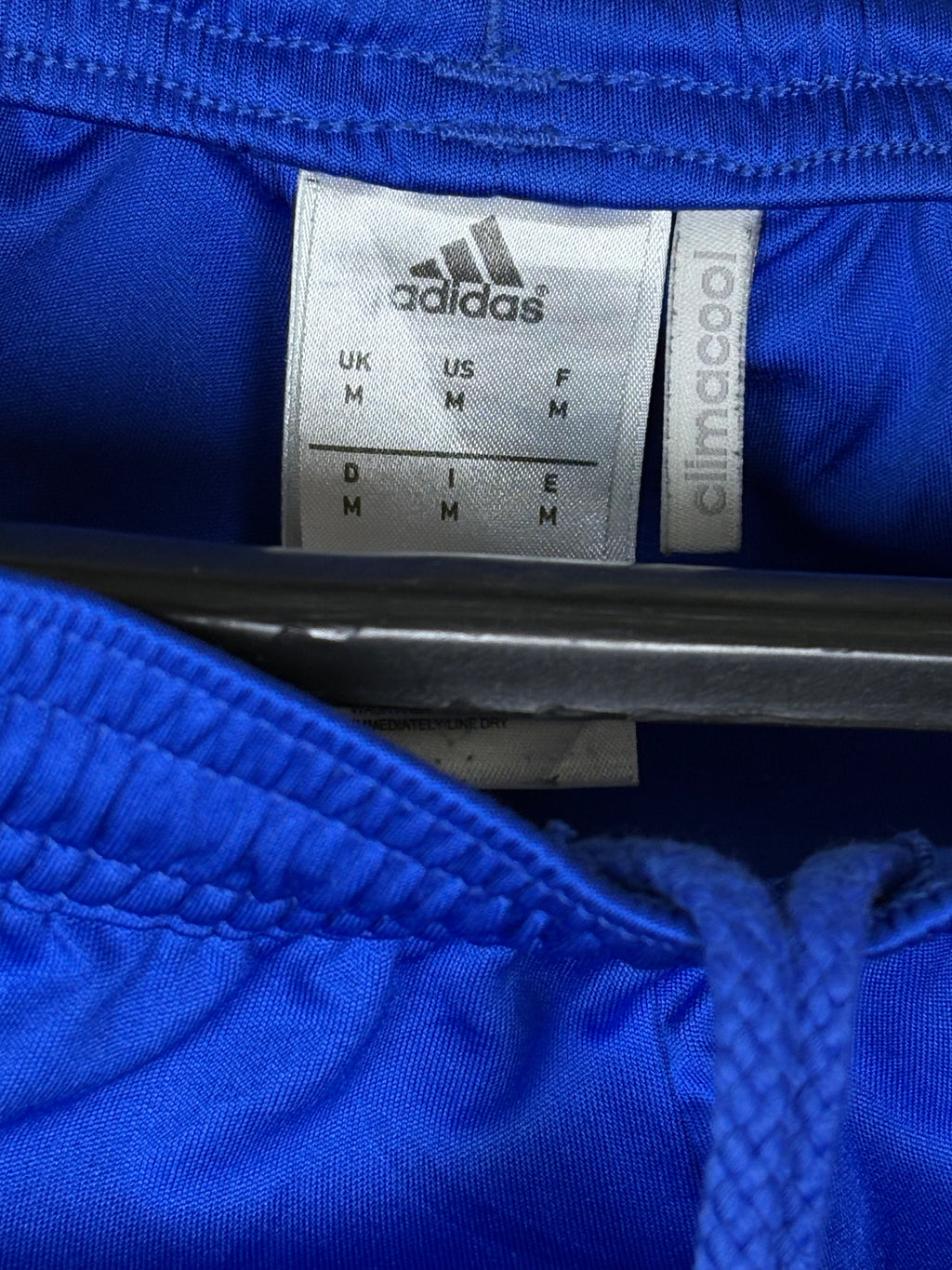 Adidas Men's Climacool 3-Stripe Knit Training Shorts - Royal Blue & Grey