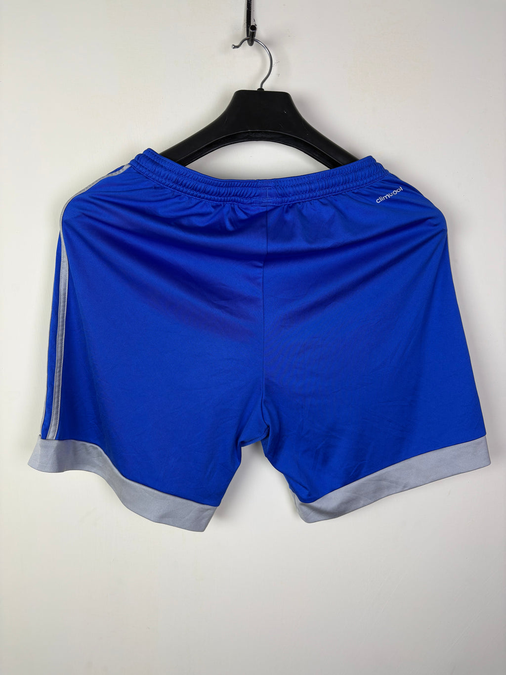 Adidas Men's Climacool 3-Stripe Knit Training Shorts - Royal Blue & Grey