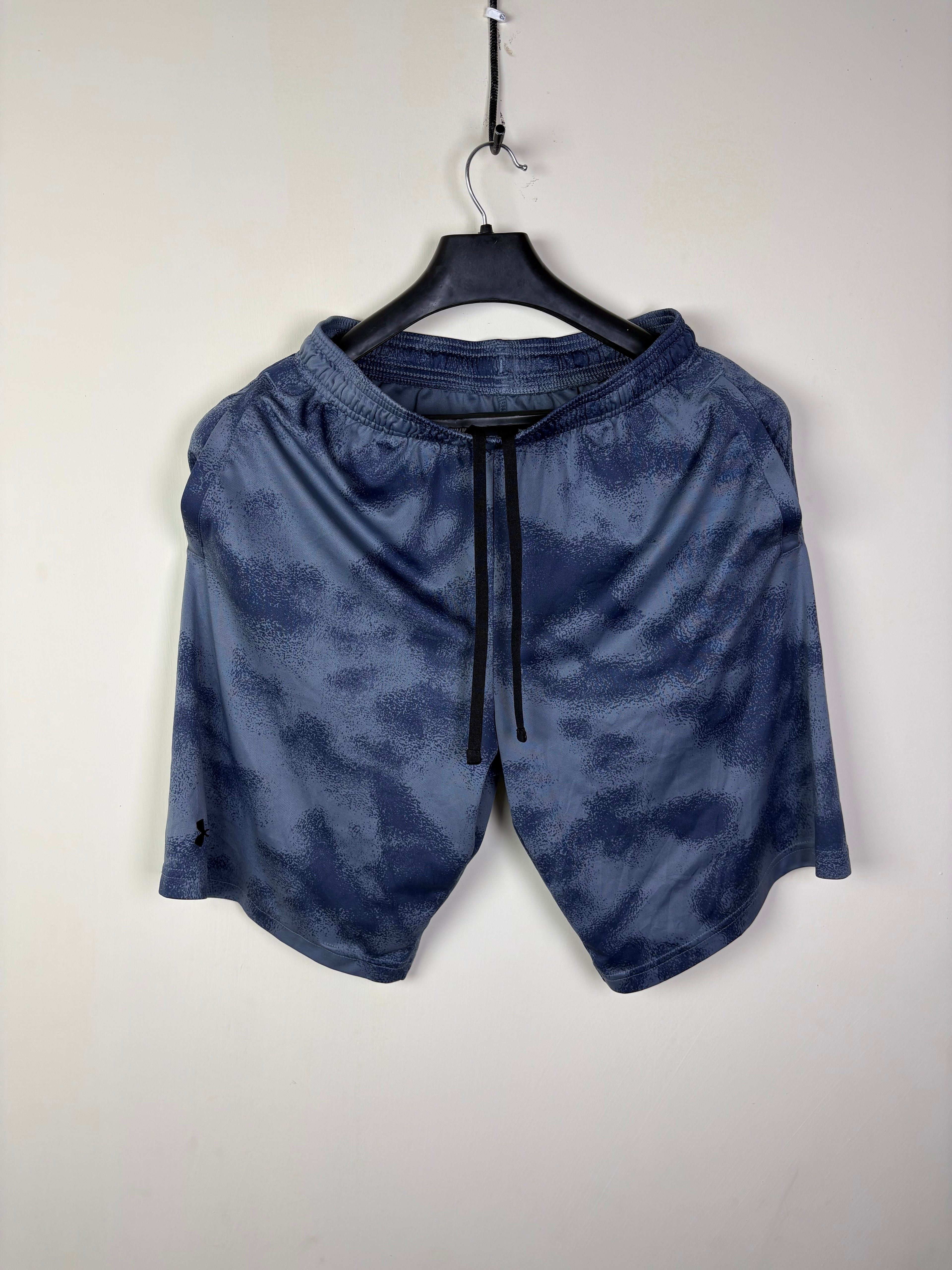 Under Armour Men's Prototype 2.0 Wordmark Cloud Print Shorts - Blue/Grey