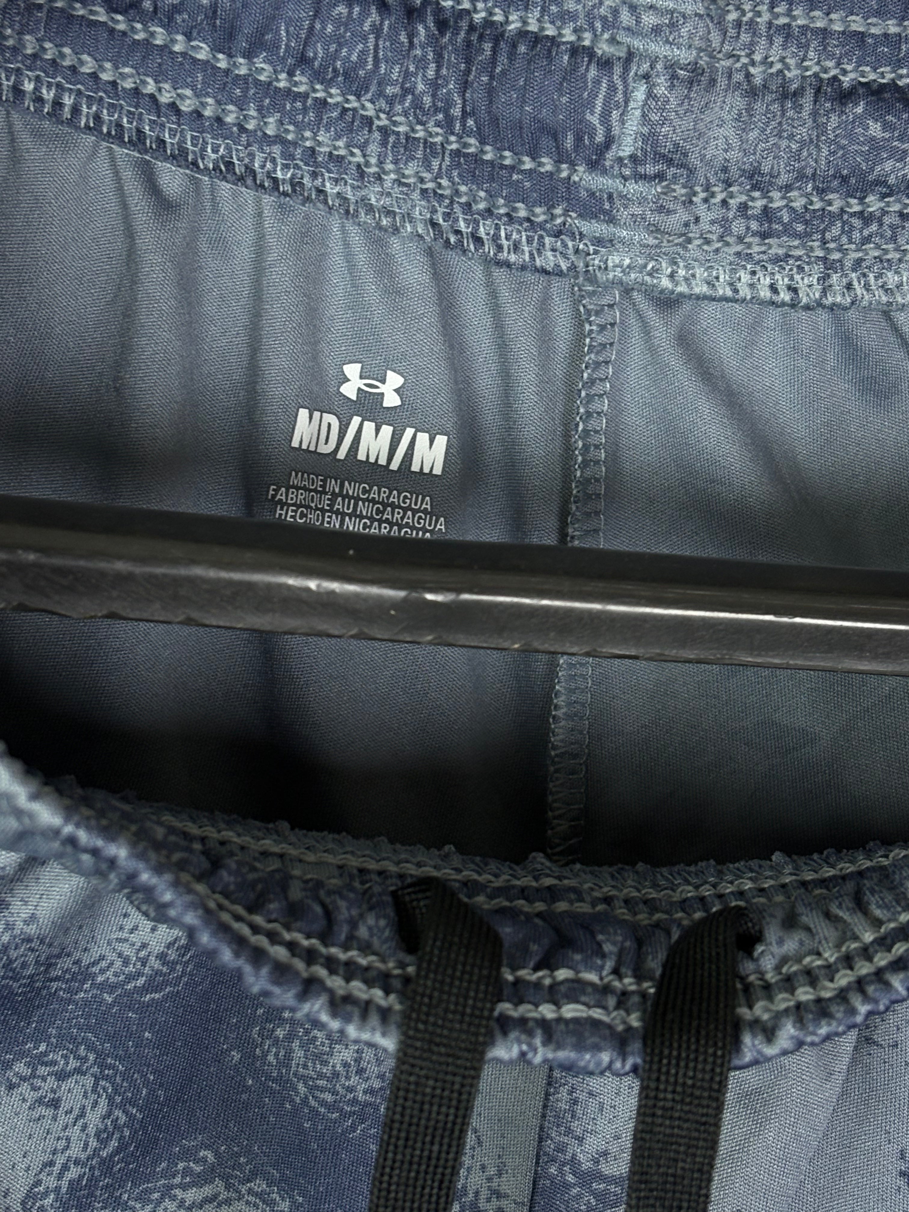 Under Armour Men's Prototype 2.0 Wordmark Cloud Print Shorts - Blue/Grey