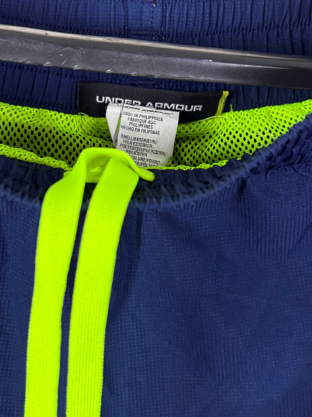 Under Armour Men's Vital Woven Training Pants - Navy/Neon Yellow
