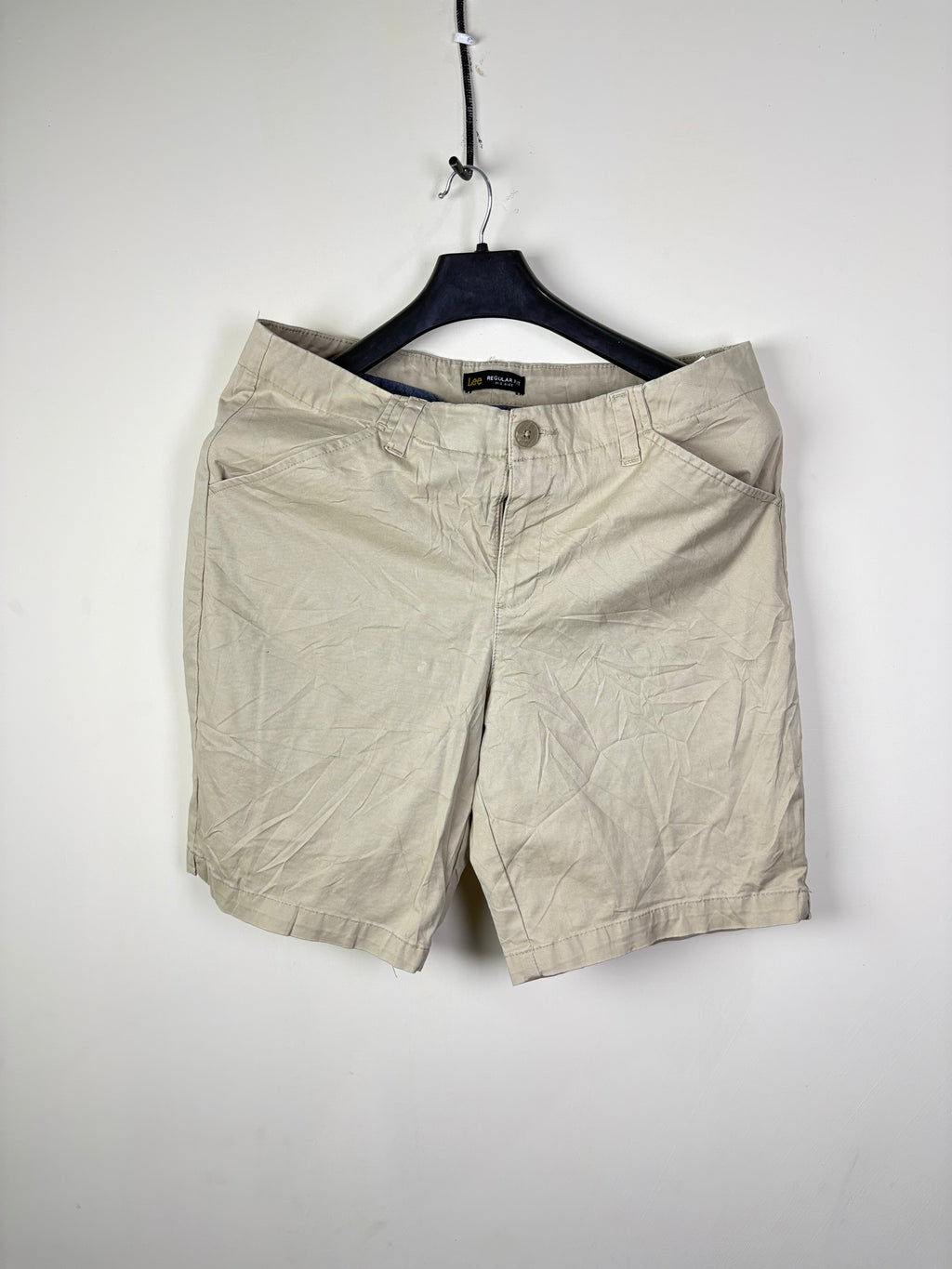 Lee Men's Regular Fit Mid Rise Chino Shorts - Khaki