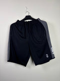 NBA Black and Grey Side Panel Mesh Basketball Shorts Large