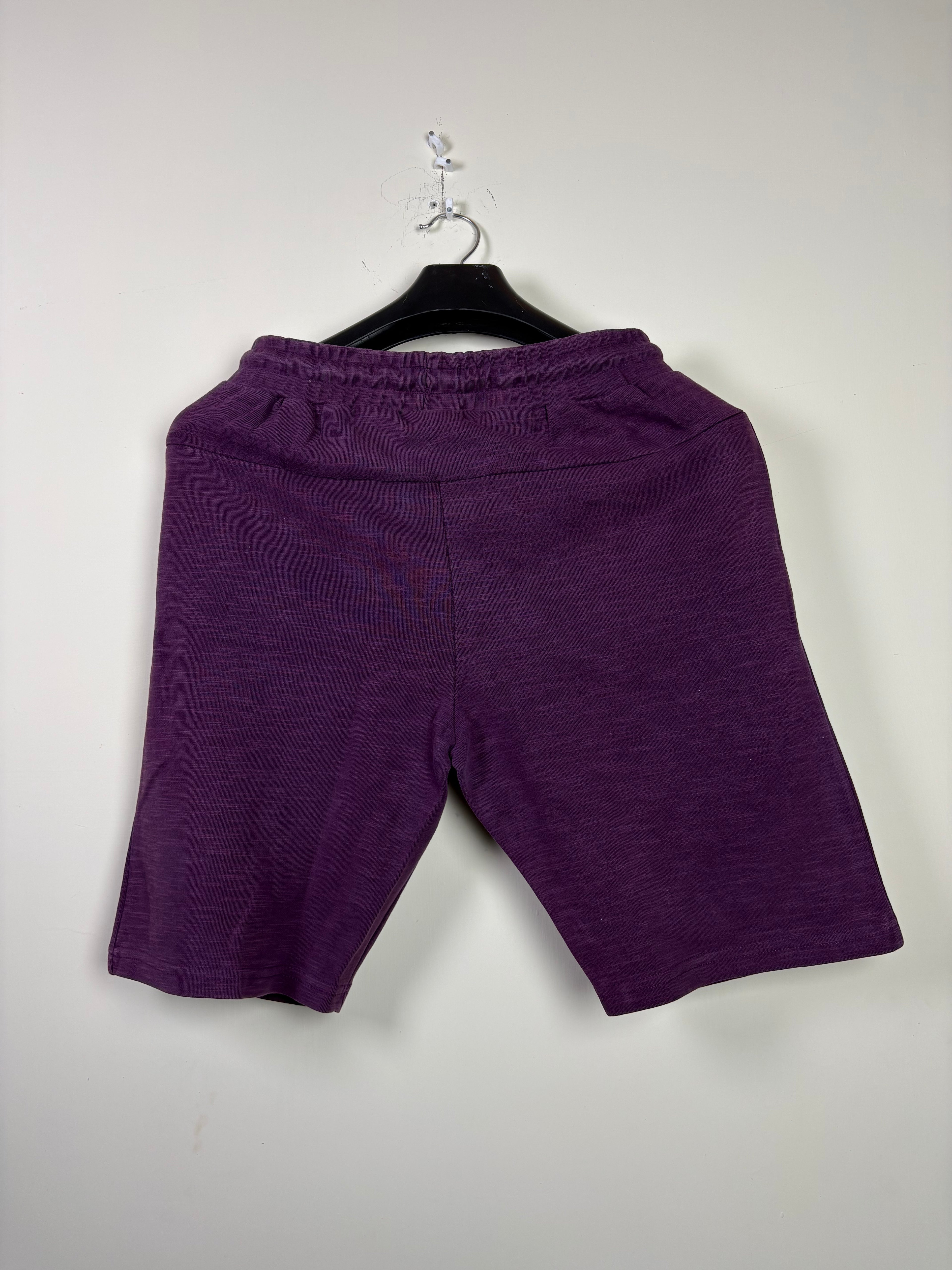 Kappa Authentic Melange Fleece Shorts Purple Size Medium