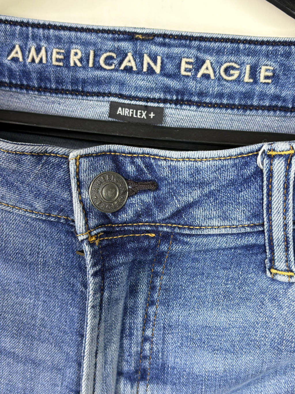 American Eagle Airflex+ Slim Jeans Medium Indigo Wash