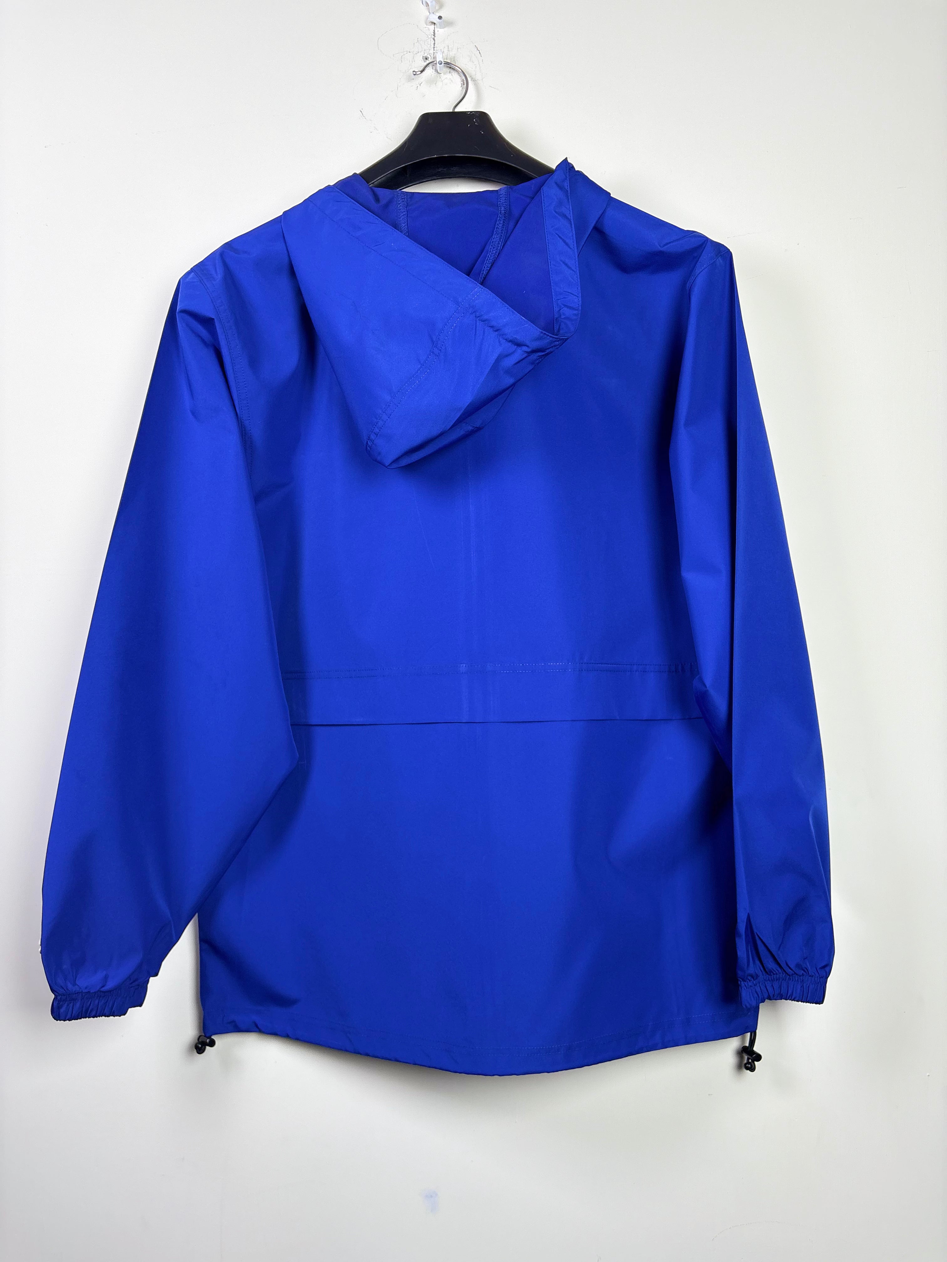 Champion Packable Cobalt Blue Windbreaker Jacket Medium